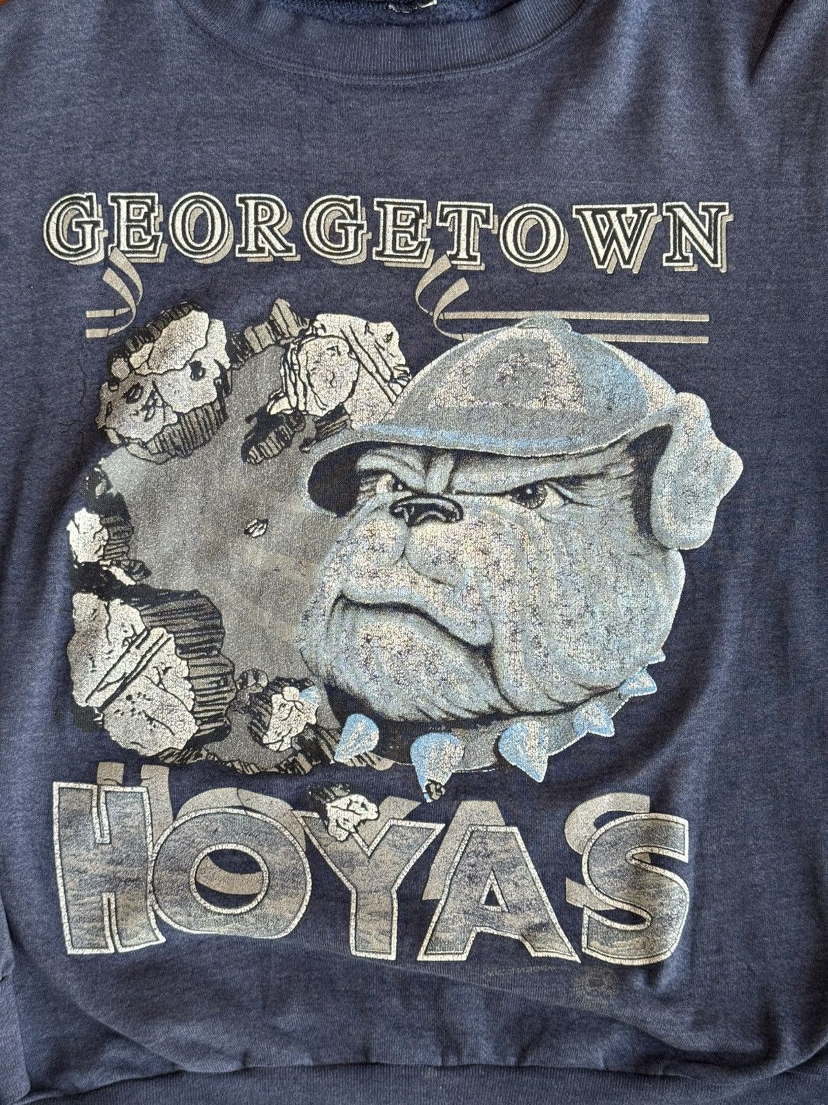 NCAA 1980s Georgetown Hoyas college crewneck Size US M / EU 48-50 / 2 - 2 Thumbnail
