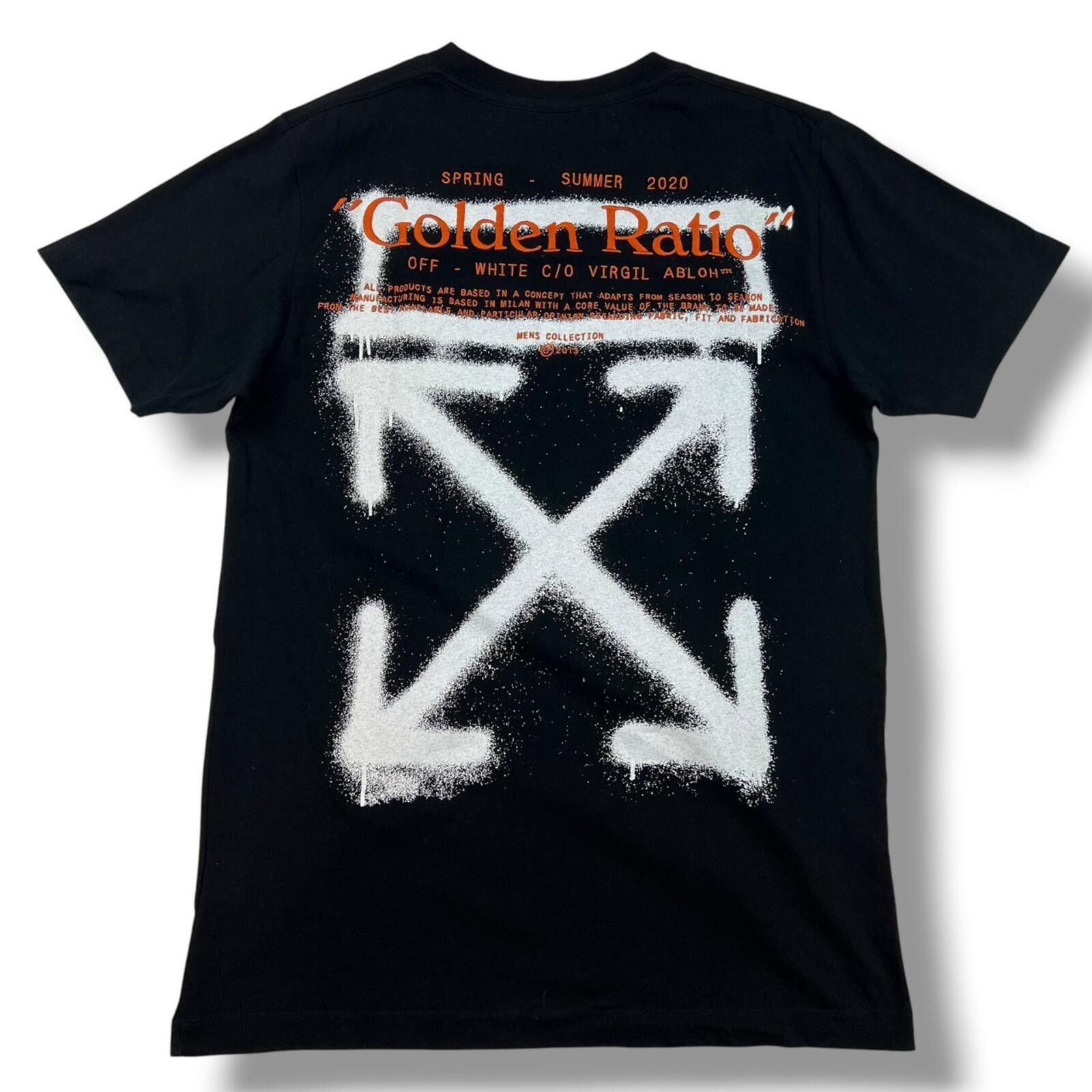 Off-White Off-White Golden Ratio Black T Shirt Size US M / EU 48-50 / 2 - 3 Thumbnail