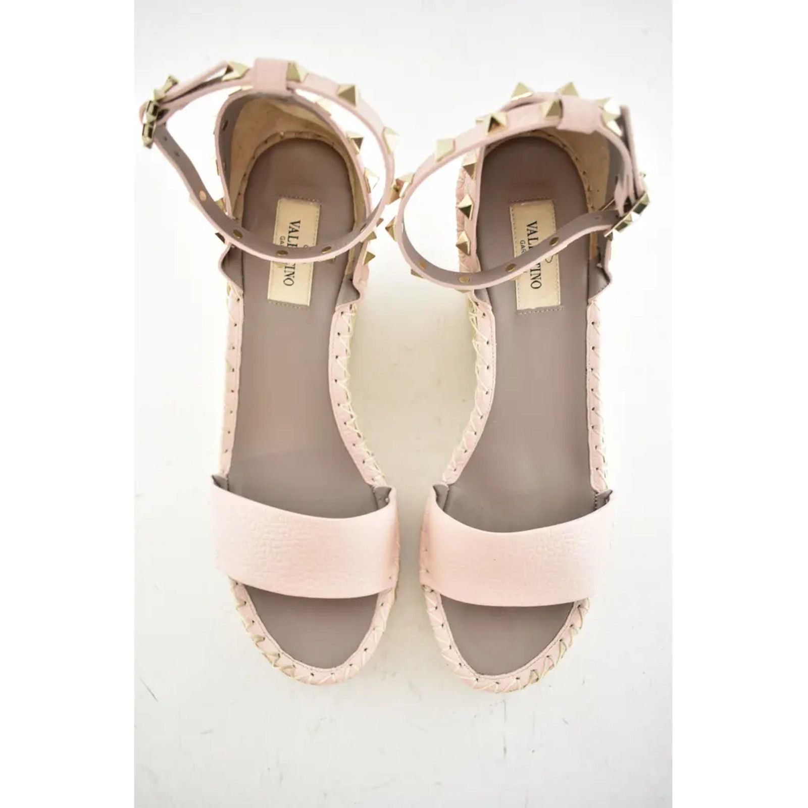 Valentino Rockstud 40D Ankle Strap Platform Wedge Sandal Heel 40 Size US 10 / IT 40 - 5 Thumbnail