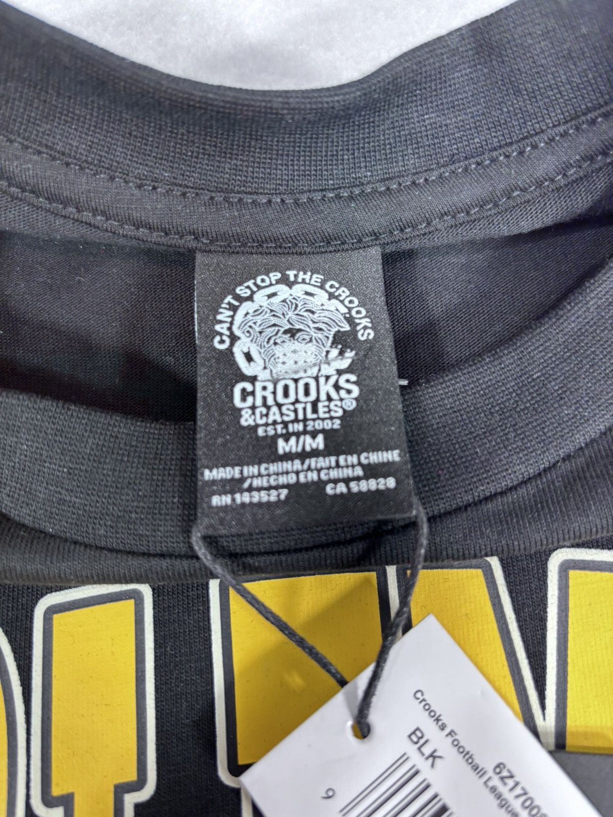 Crooks & Castles Crooks & Castles Troublemakers Football League Tee NWT Size US M / EU 48-50 / 2 - 4 Thumbnail