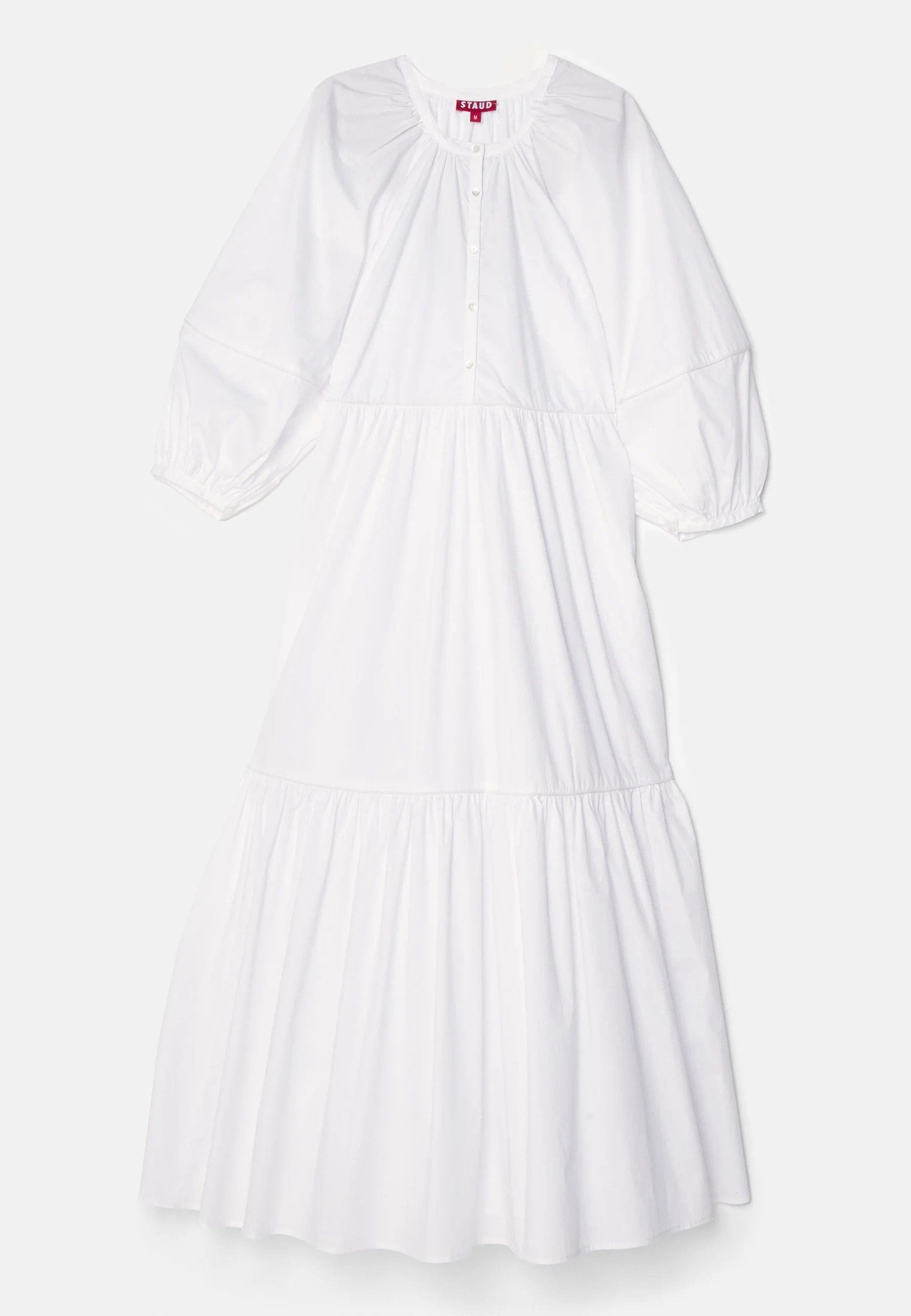 Staud Demi White Dress Size S / US 4 / IT 40 - 2 Thumbnail