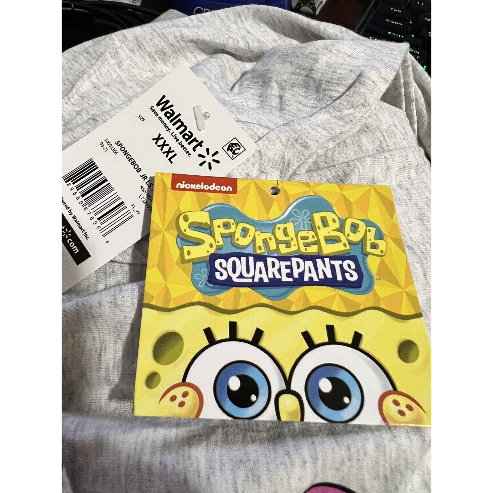 Nickelodeon SpongeBob Patrick Good vibes LS t-shirt XXXL Junior’s Size 3XL / US 20-22 - 5 Thumbnail