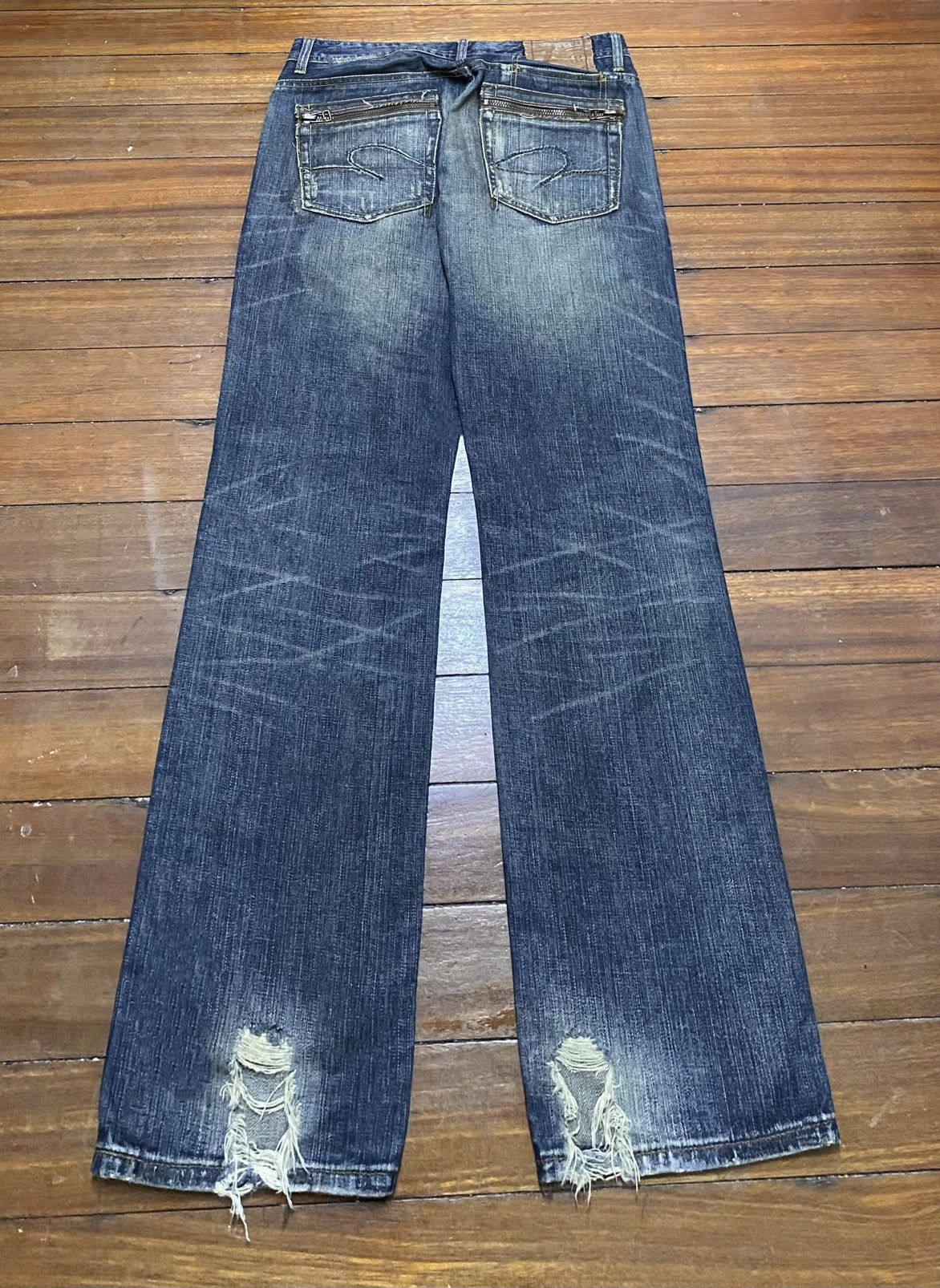 Japanese Brand Rare Design Vintage Japanese Z Brand Jeans 2000s Size US 33 - 2 Thumbnail