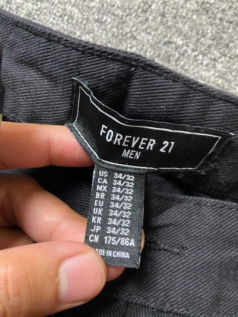 Forever 21 Forever 21 Men Distressed Ripped Jeans (177) Size US 35 - 3 Thumbnail