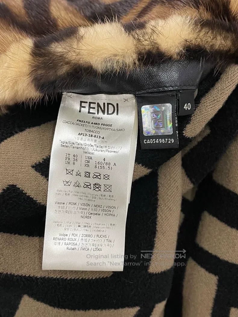 Fendi Fendi Mink fur old flower patterned hooded coat, reversibl Size XS / US 0-2 / IT 36-38 - 7 Thumbnail