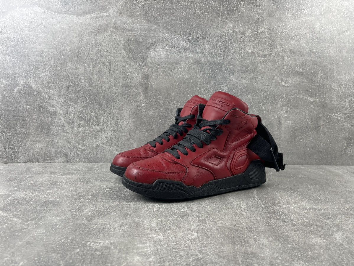 Marcelo Burlon Marcelo Burlon Red Leather Devil Opium Hight Sneakers Shoes Size US 8 / EU 41 - 1 Thumbnail