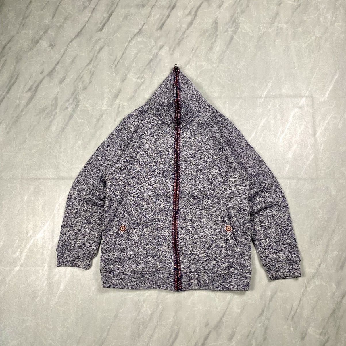 Japanese Brand Vintage Power To The People Japan Zipper Wool Sweaters Size US S / EU 44-46 / 1 - 1 Thumbnail