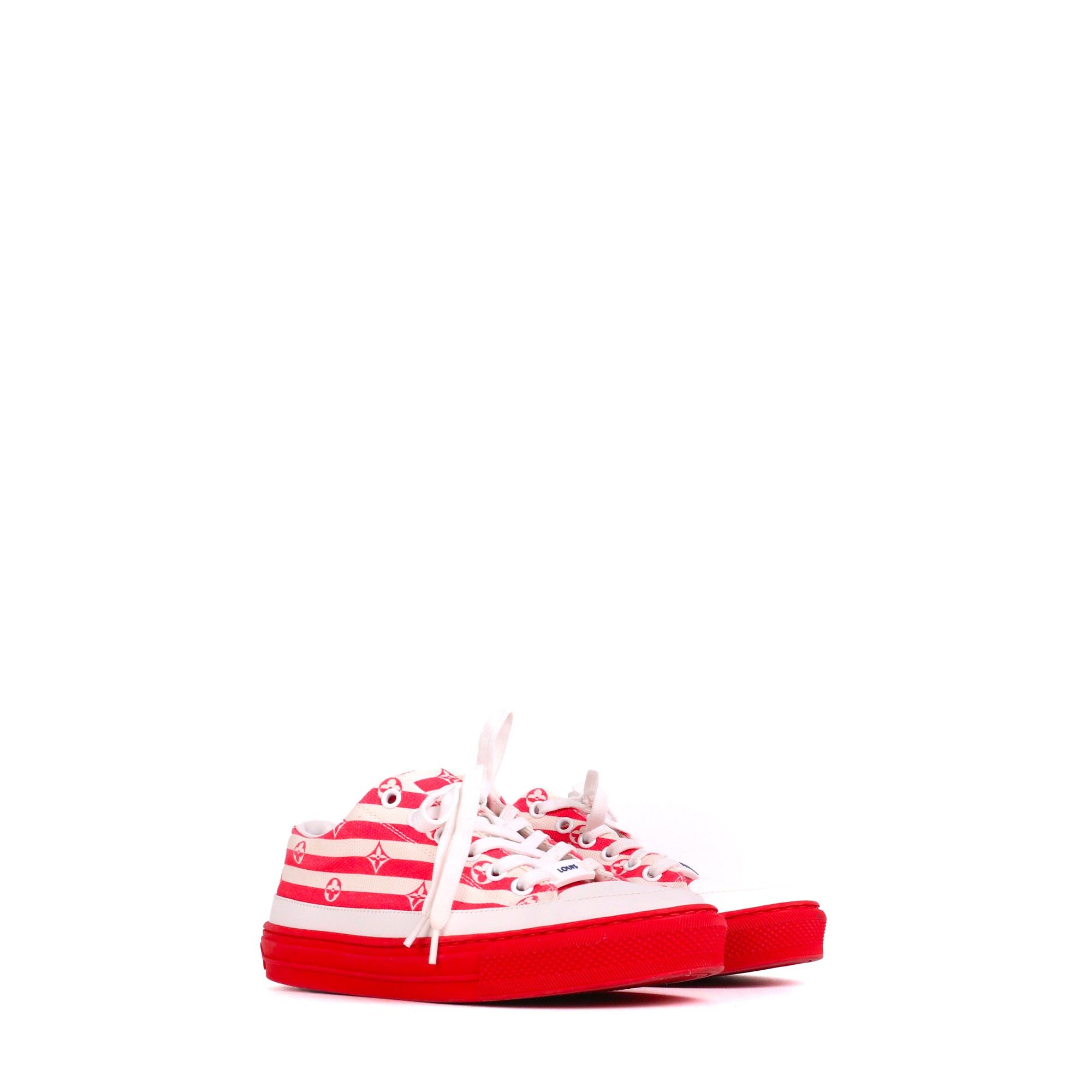 Louis Vuitton LOUIS VUITTON - Stellar Louis Vuitton sneakers in two-tone canvas (T35.5) Size US 4.5 / IT 34.5 - 1 Thumbnail