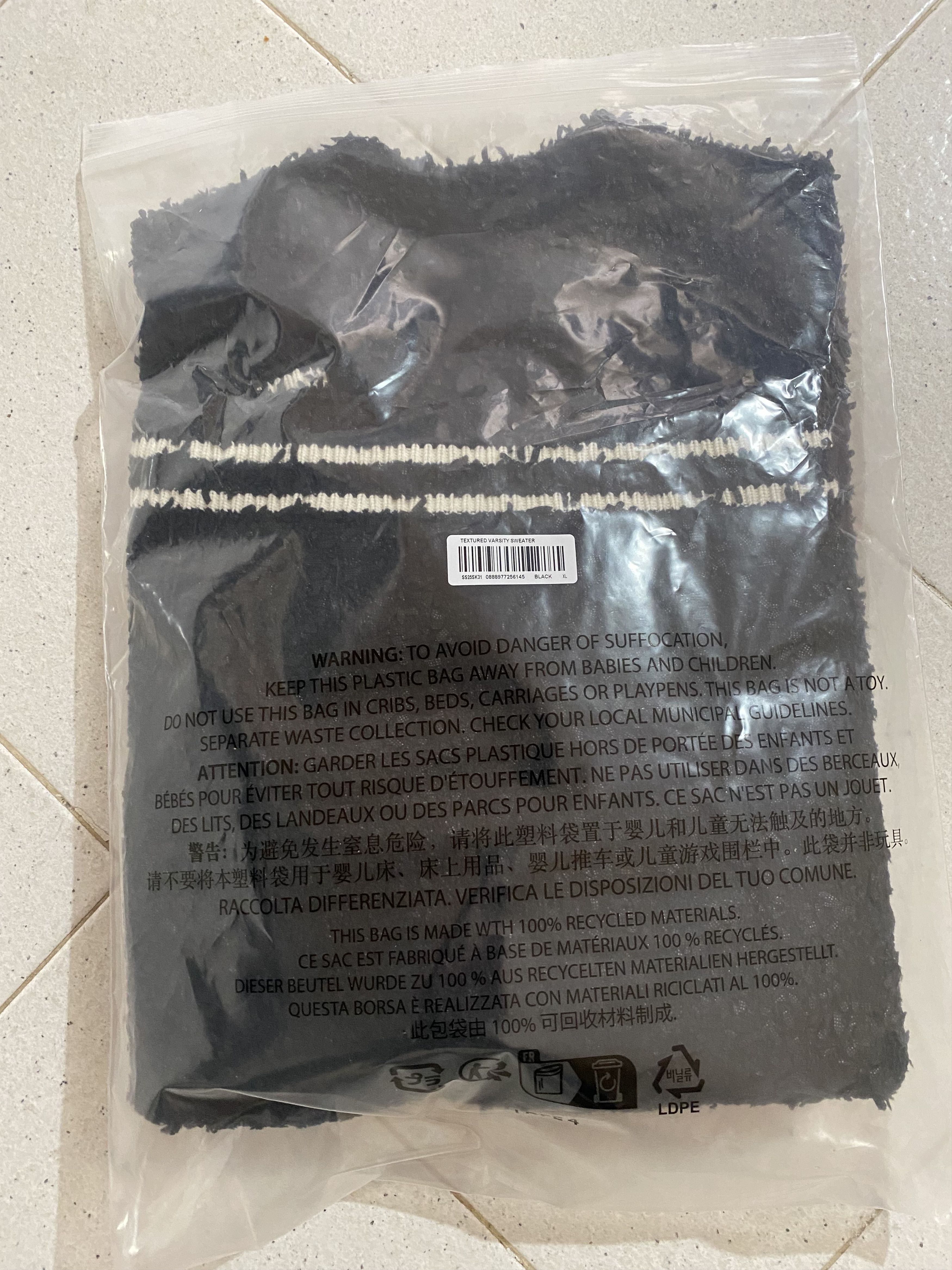 Supreme Supreme Textured Varsity Sweater Size US XL / EU 56 / 4 - 3 Thumbnail