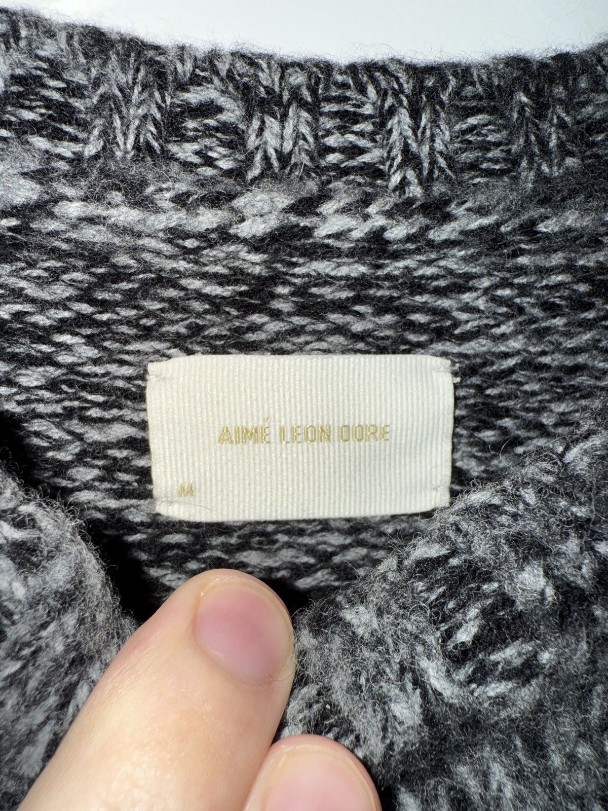 Aime Leon Dore Aimé Leon Dore Cashwool Sweater 'Black' Size US M / EU 48-50 / 2 - 3 Thumbnail