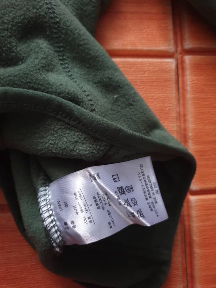 Japanese Brand WMB Green Colour snap button fleece Sweater Size US M / EU 48-50 / 2 - 3 Thumbnail