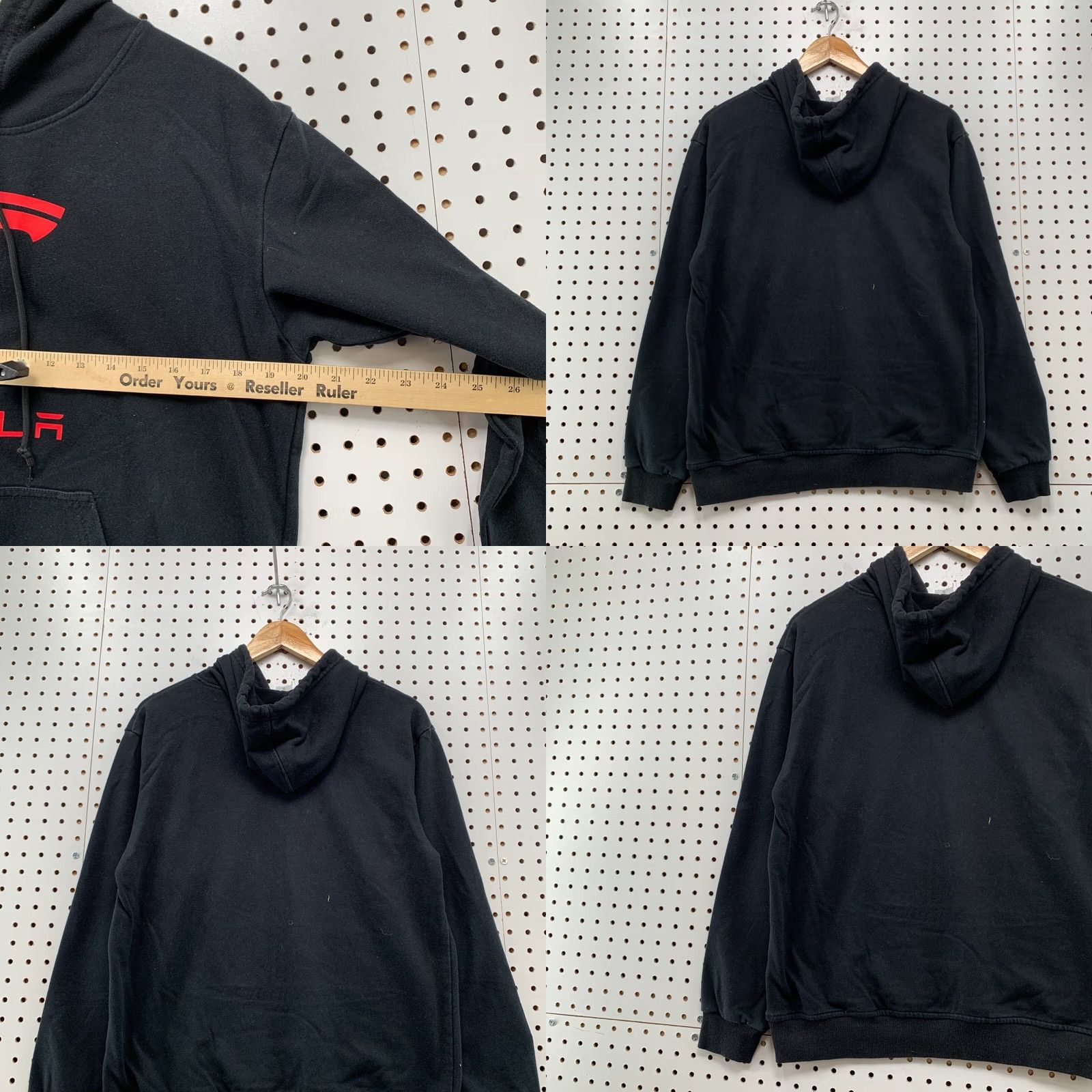 Vintage Tesla Hoodie Mens Small Black Pullover Sweatshirt Graphic Print 20x24 Size US S / EU 44-46 / 1 - 10 Thumbnail