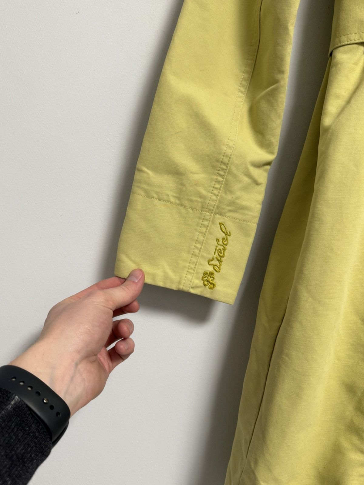 Diesel Diesel Vintage 90s Cotton Trench Coat Y2K Lemon Sz S Size S / US 4 / IT 40 - 22 Thumbnail