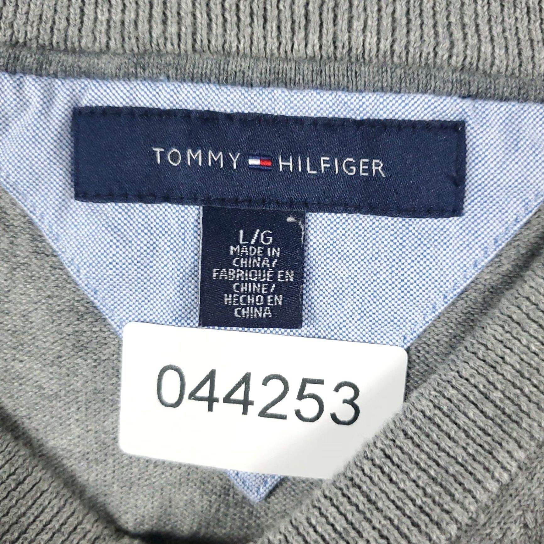 Tommy Hilfiger Tommy Hilfiger Sweater Mens Large Gray Pullover Crew Neck Casual Cotton Size US L / EU 52-54 / 3 - 8 Thumbnail