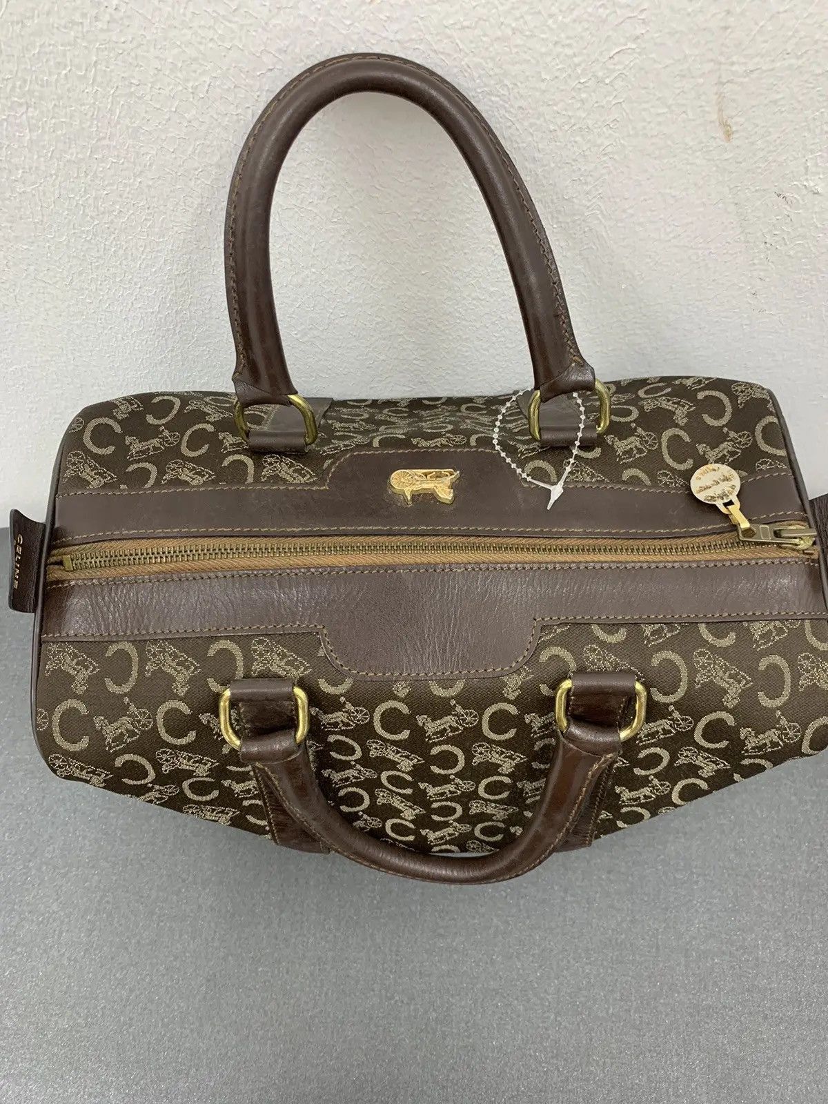Celine Vintage Celine Monogram Handbag Size ONE SIZE - 8 Thumbnail
