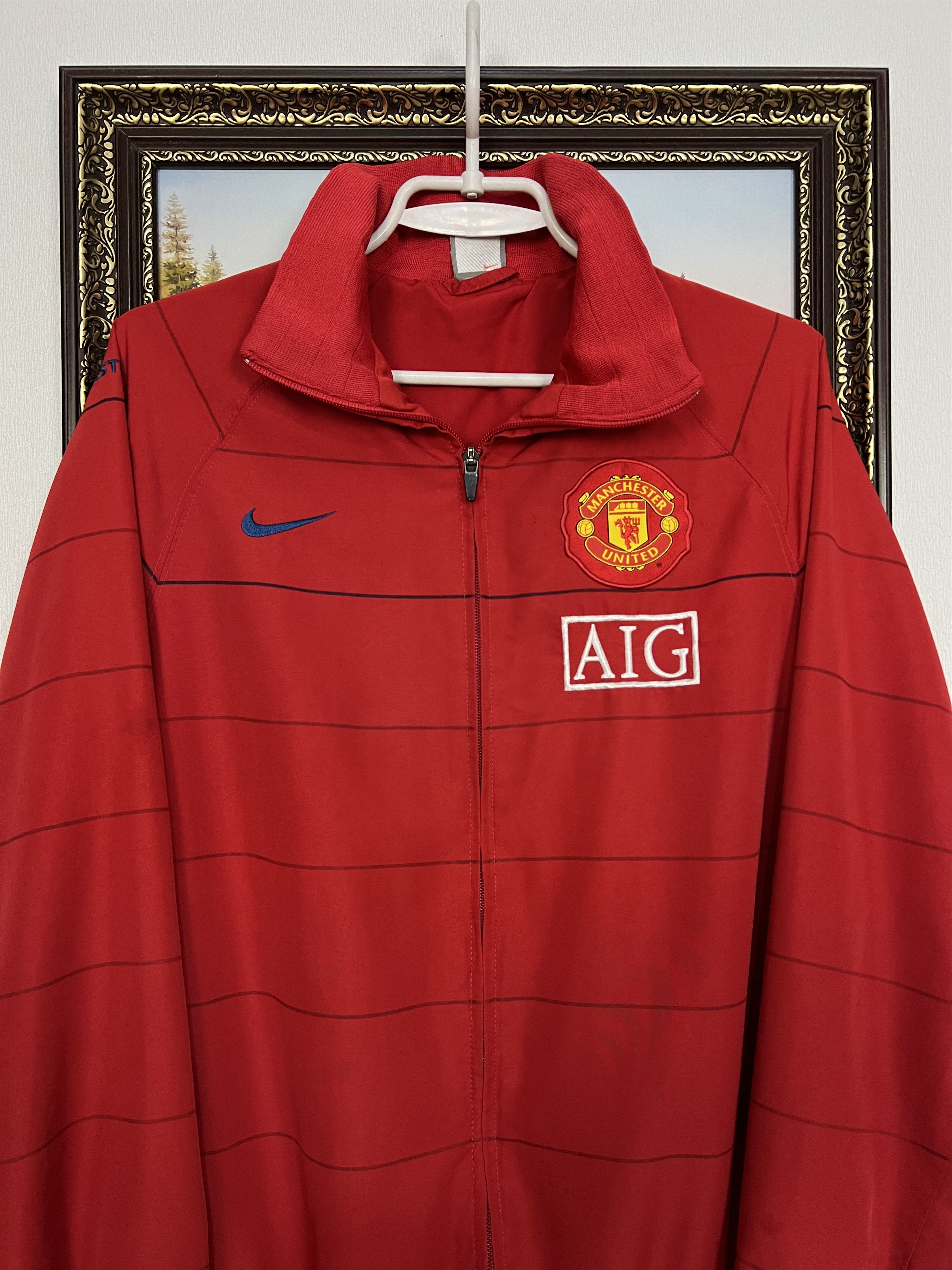 Nike Manchester United Football Jacket Soccer Track Top Zip Size US M / EU 48-50 / 2 - 2 Thumbnail