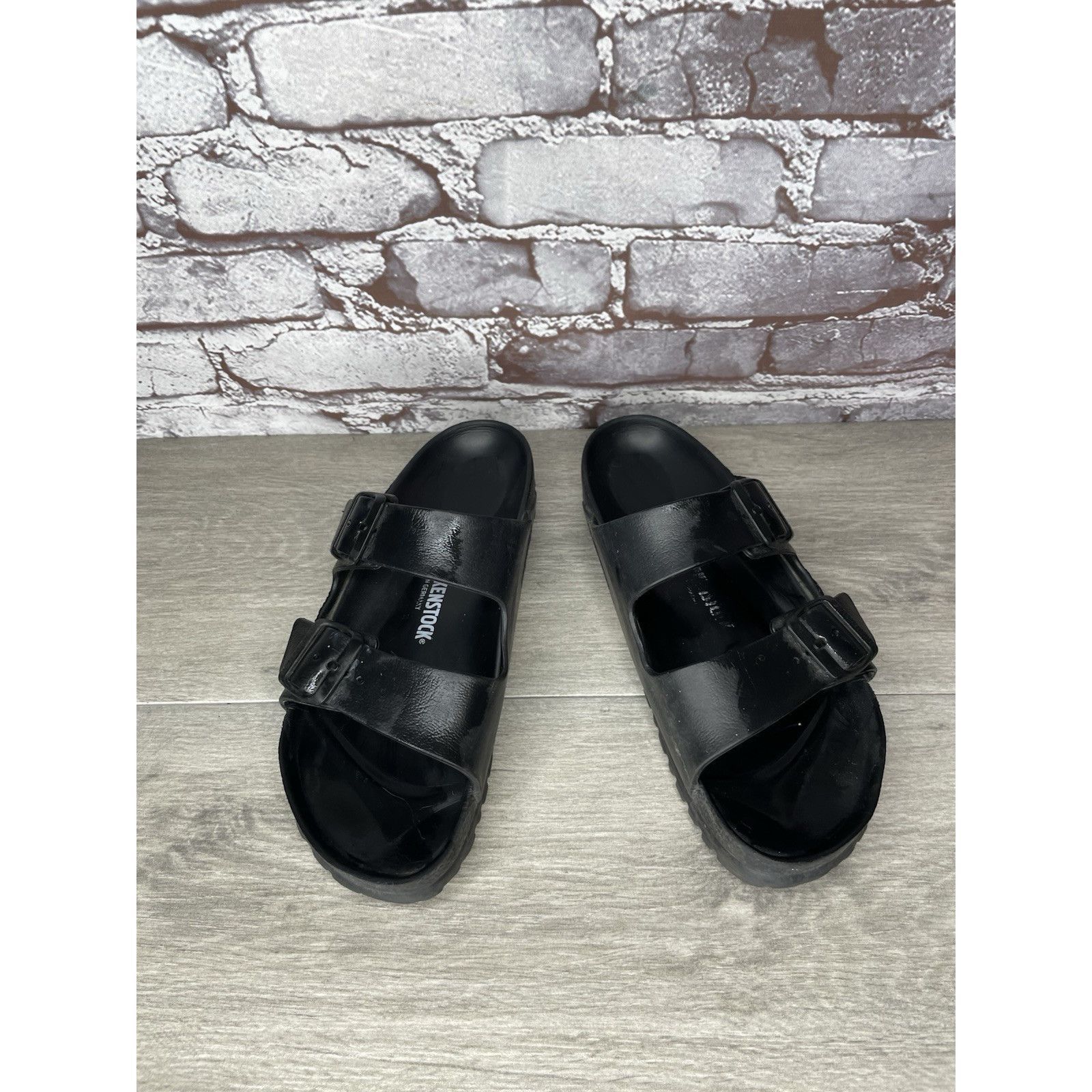 Birkenstock Birkenstock Arizona Essentials EVA Black Foam Slides Sandals Size US 7.5 / IT 37.5 - 3 Thumbnail