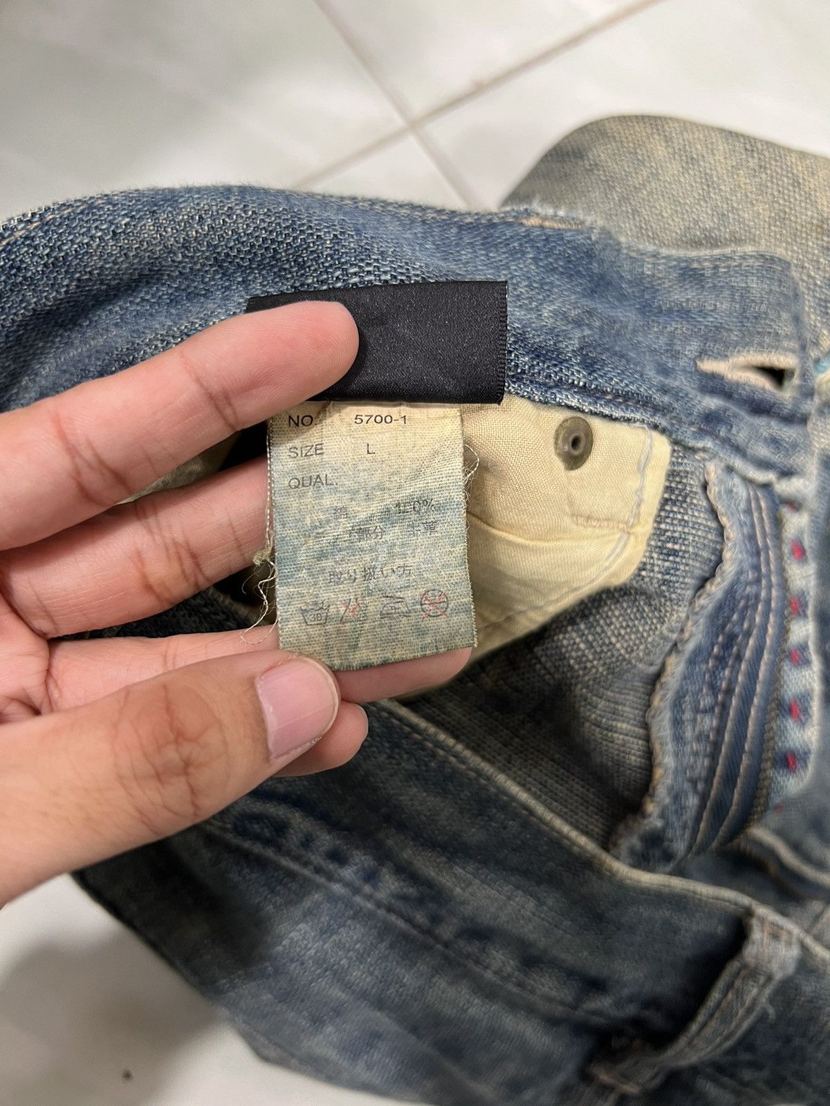 Japanese Brand 🔥 XTAHU GAPO NOK JEANS Size US 34 / EU 50 - 14 Thumbnail