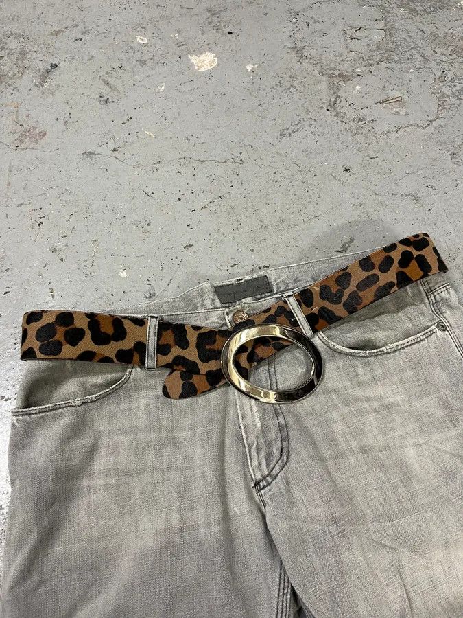 Dolce & Gabbana 2000s Dolce & Gabbana Pony Hair Leopard Leather Belt Size ONE SIZE - 11 Thumbnail