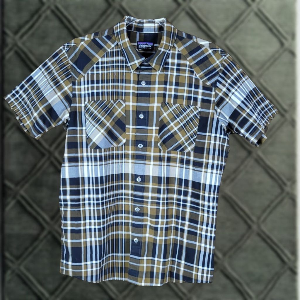 Patagonia Patagonia Shirt Plaid Button-Up Short Sleeve M Black Cotton Mens Size US M / EU 48-50 / 2 - 1 Thumbnail