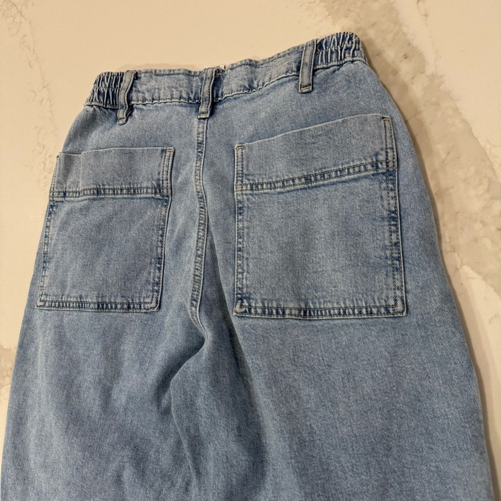 Forever 21 Forever 21 Premium Baggy Cargo Denim Jean Jogger Women Small Size 27" / US 4 / IT 40 - 7 Thumbnail