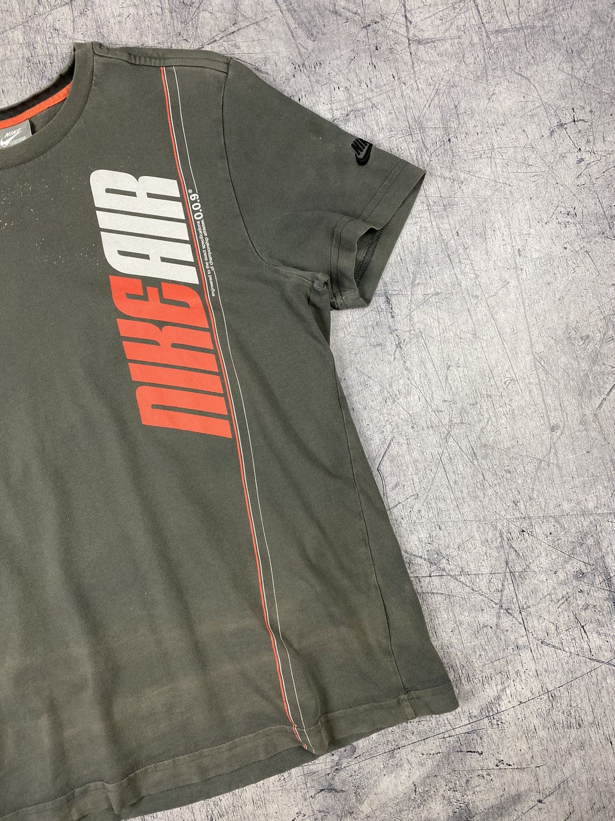Nike × Vintage Vintage Nike Air Y2K Drill Big Logo Tee T Shirt Size US M / EU 48-50 / 2 - 4 Thumbnail