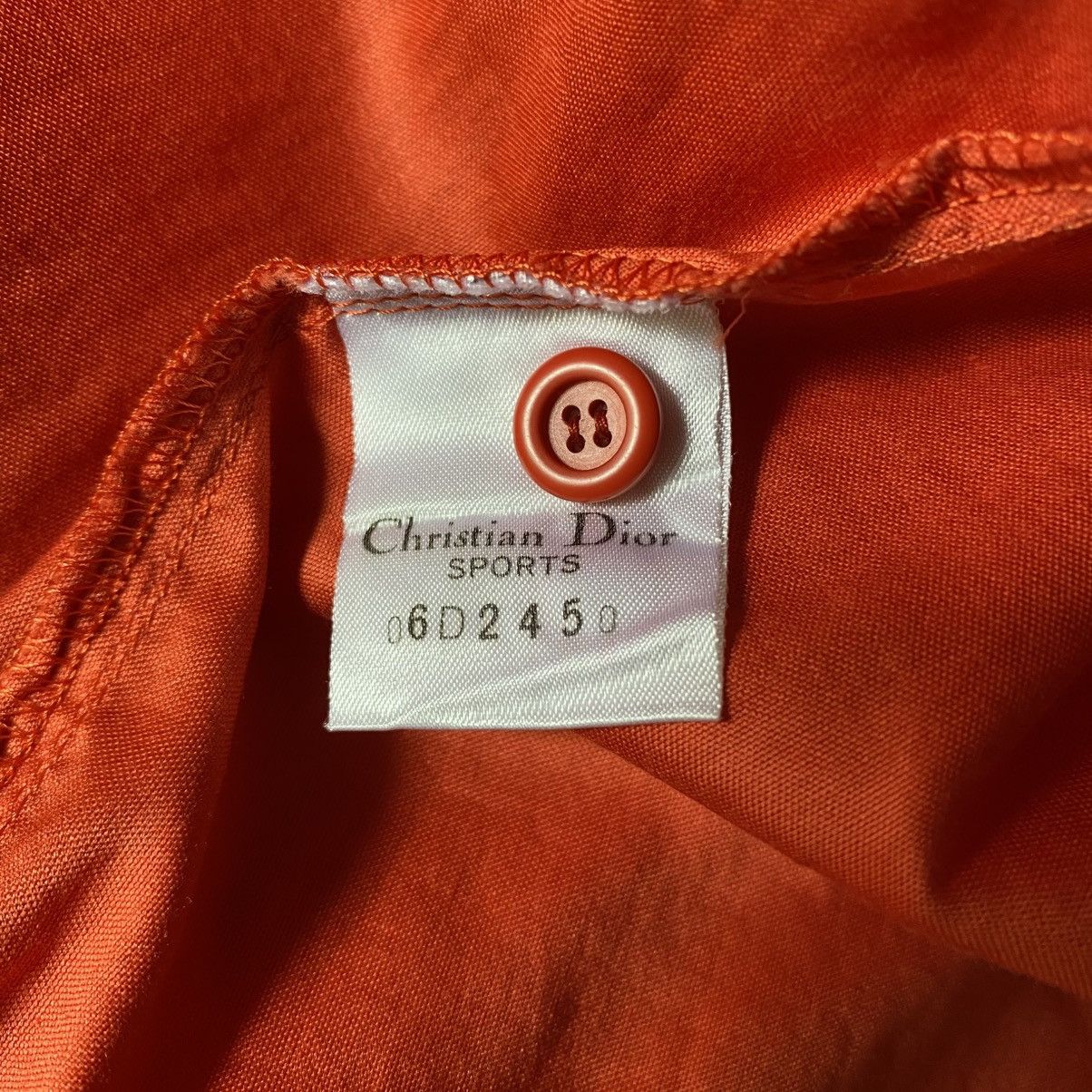 Dior Christian Dior Soft Orange Long Sleeve Shirt Size M / US 6-8 / IT 42-44 - 8 Thumbnail