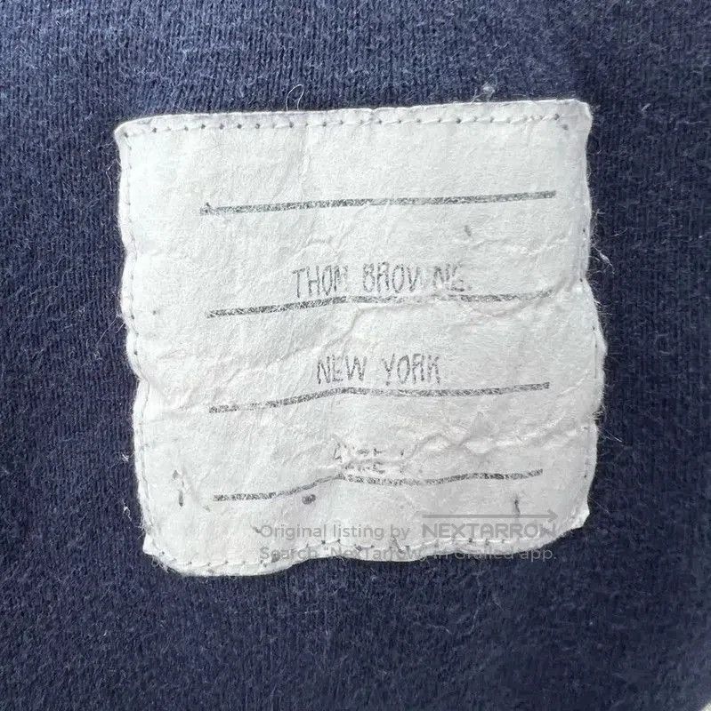 Thom Browne Thom Browne Women's Casual Cotton Pants in Navy . Size 28" / US 6 / IT 42 - 4 Thumbnail