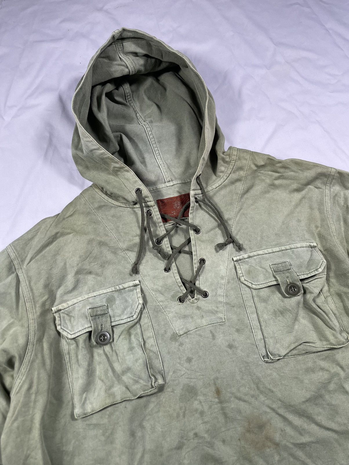 Avirex Sun Faded 90s Avirex MzP Jacket Hoodie Pocket Size US XL / EU 56 / 4 - 4 Thumbnail