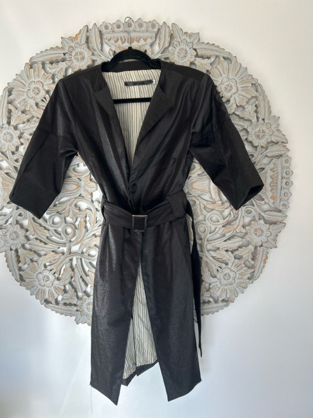 Imperial IMPERIAL Women Coat Black Size medium Size L / US 10 / IT 46 - 1 Thumbnail