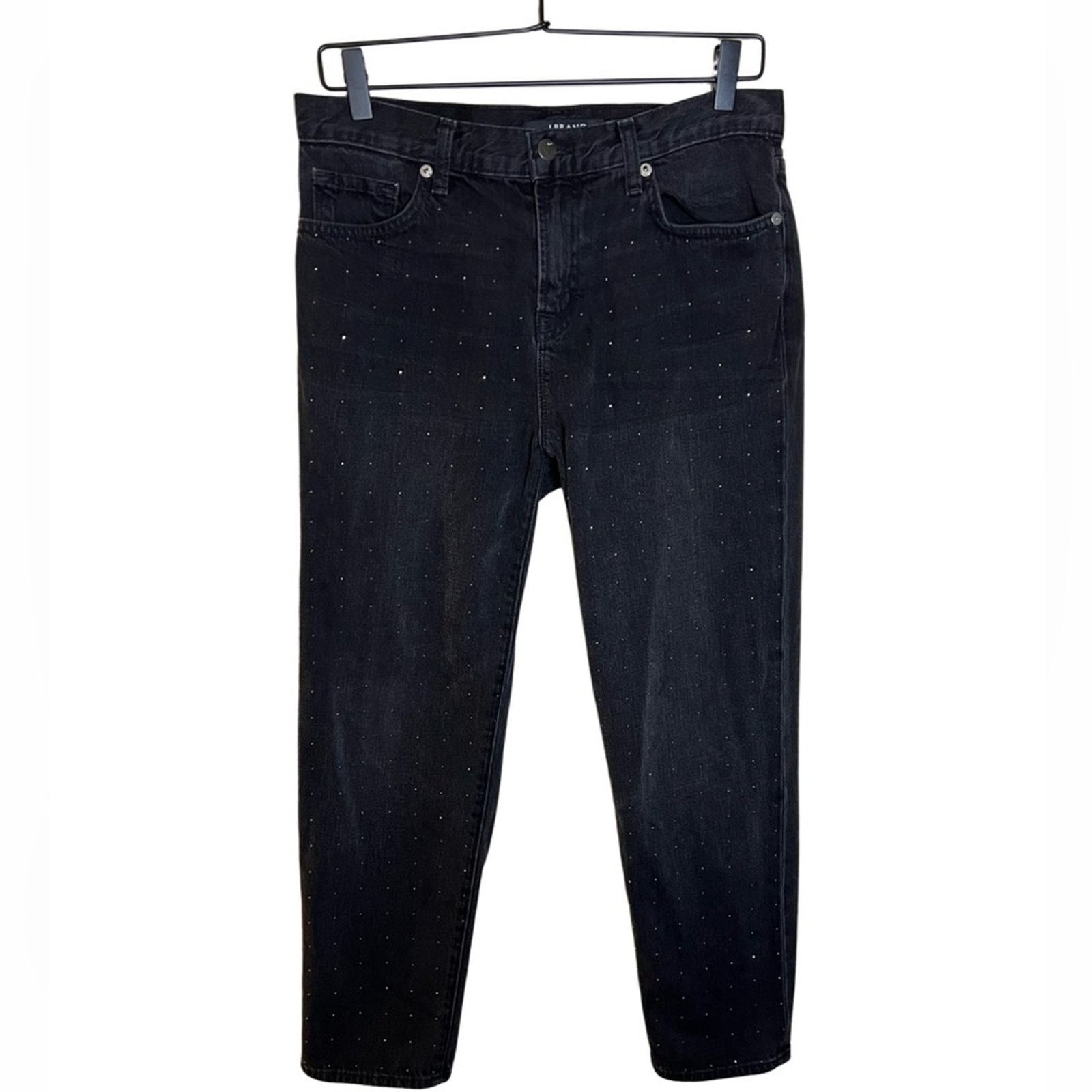 J Brand J Brand Crystal Embellished Straight Leg Ace Denim Jeans Size 26" / US 2 / IT 38 - 1 Thumbnail