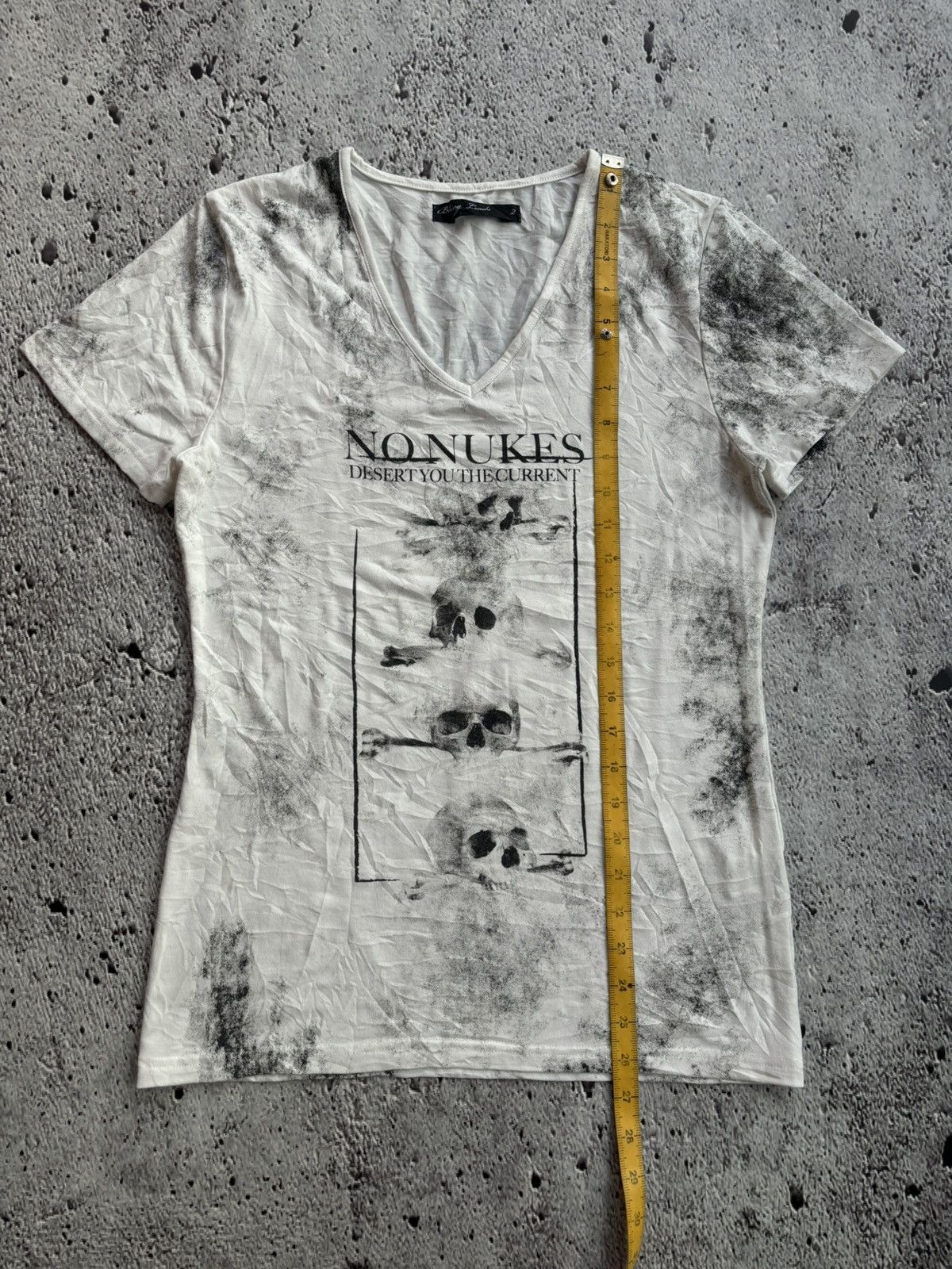 Hysteric Glamour Y2k Bling Leads No nukes Skull Tshirt Size US M / EU 48-50 / 2 - 9 Thumbnail