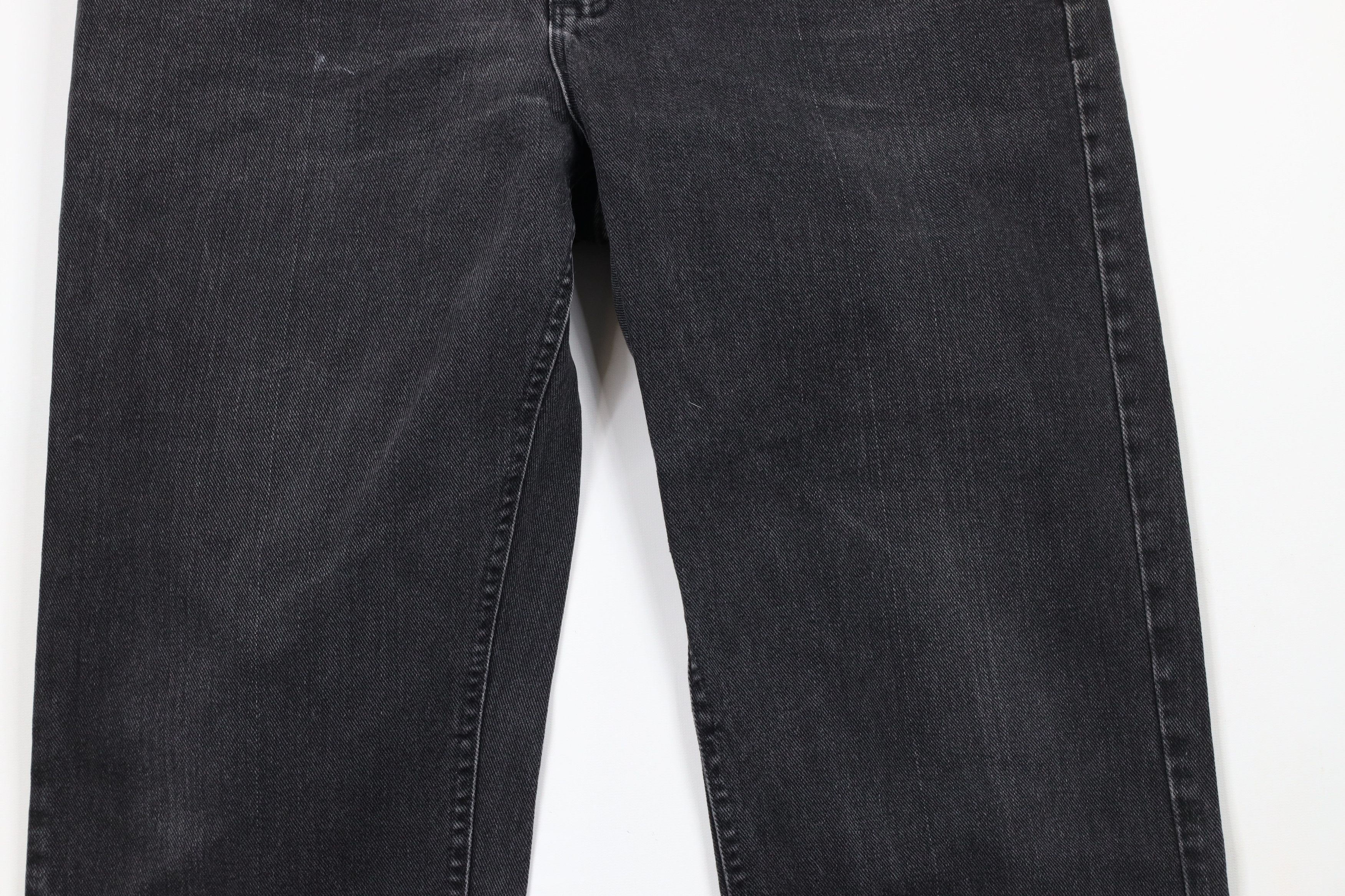 Lee × Vintage Vintage 90s Lee Straight Leg Denim Jeans Black Cotton Size US 34 / EU 50 - 3 Thumbnail