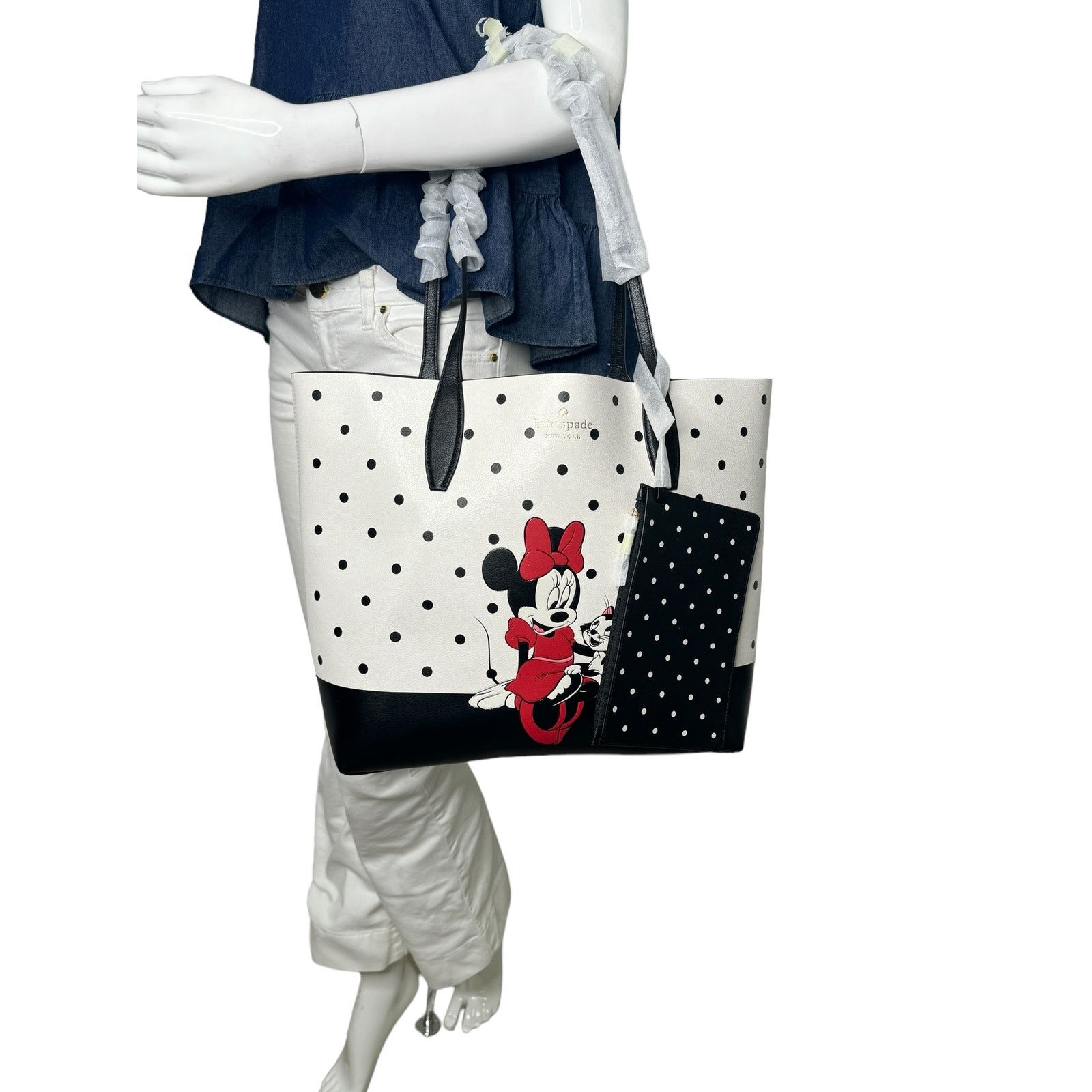 Kate Spade Kate Spade X Disney Reversible Minnie Mouse Large Tote Bag Size ONE SIZE - 6 Thumbnail