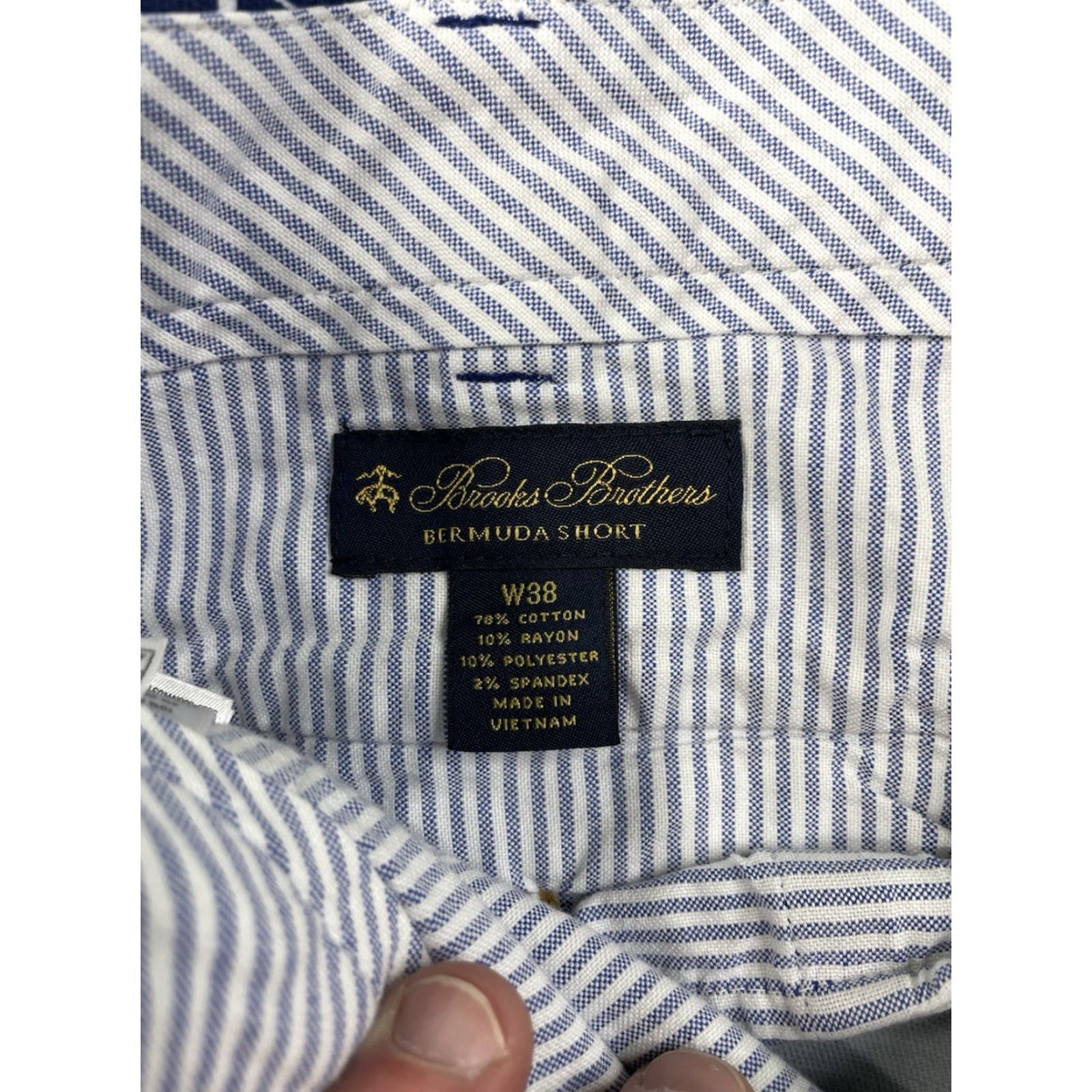 Brooks Brothers Brooks Brothers Bermuda Shorts Nautical Print Sailing Boat AOP Summer Men’s 38 Blue Cotton Spandex Lightweight Pockets Regular 38 Mens Size US 38 / EU 54 - 6 Thumbnail