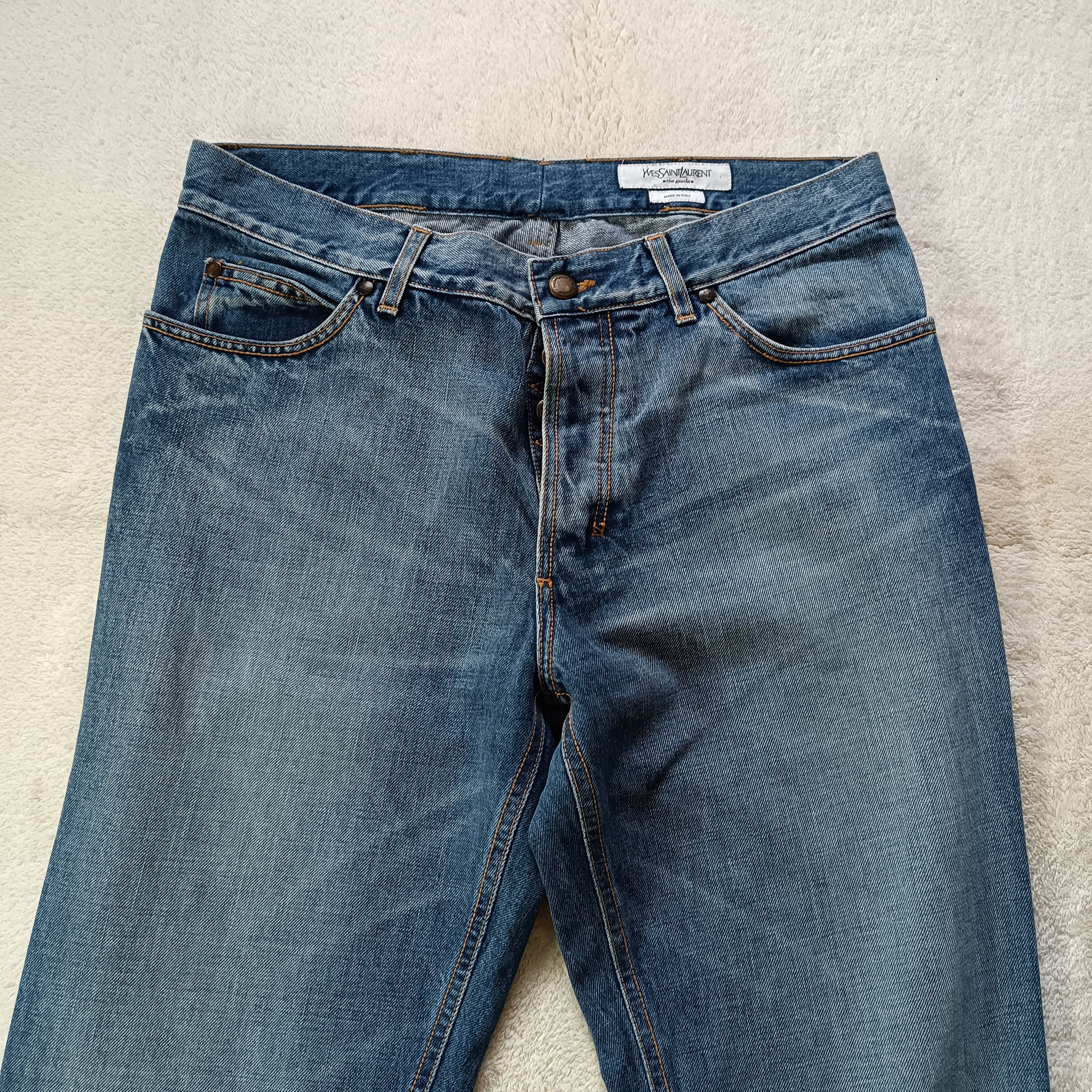 Yves Saint Laurent Italy Yves Saint Laurent Flared Denim Jeans Size 32" / US 10 / IT 46 - 11 Thumbnail