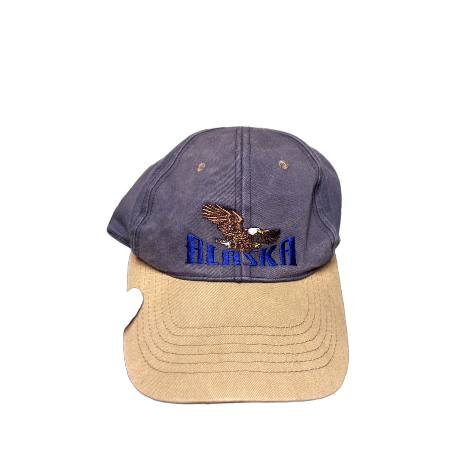 Vintage VINTAGE Alaska eagle hat strapback cap shallow cotton Skagway 90s y2k animal Men Adjustable Blue Cap Mens Size ONE SIZE - 1 Thumbnail