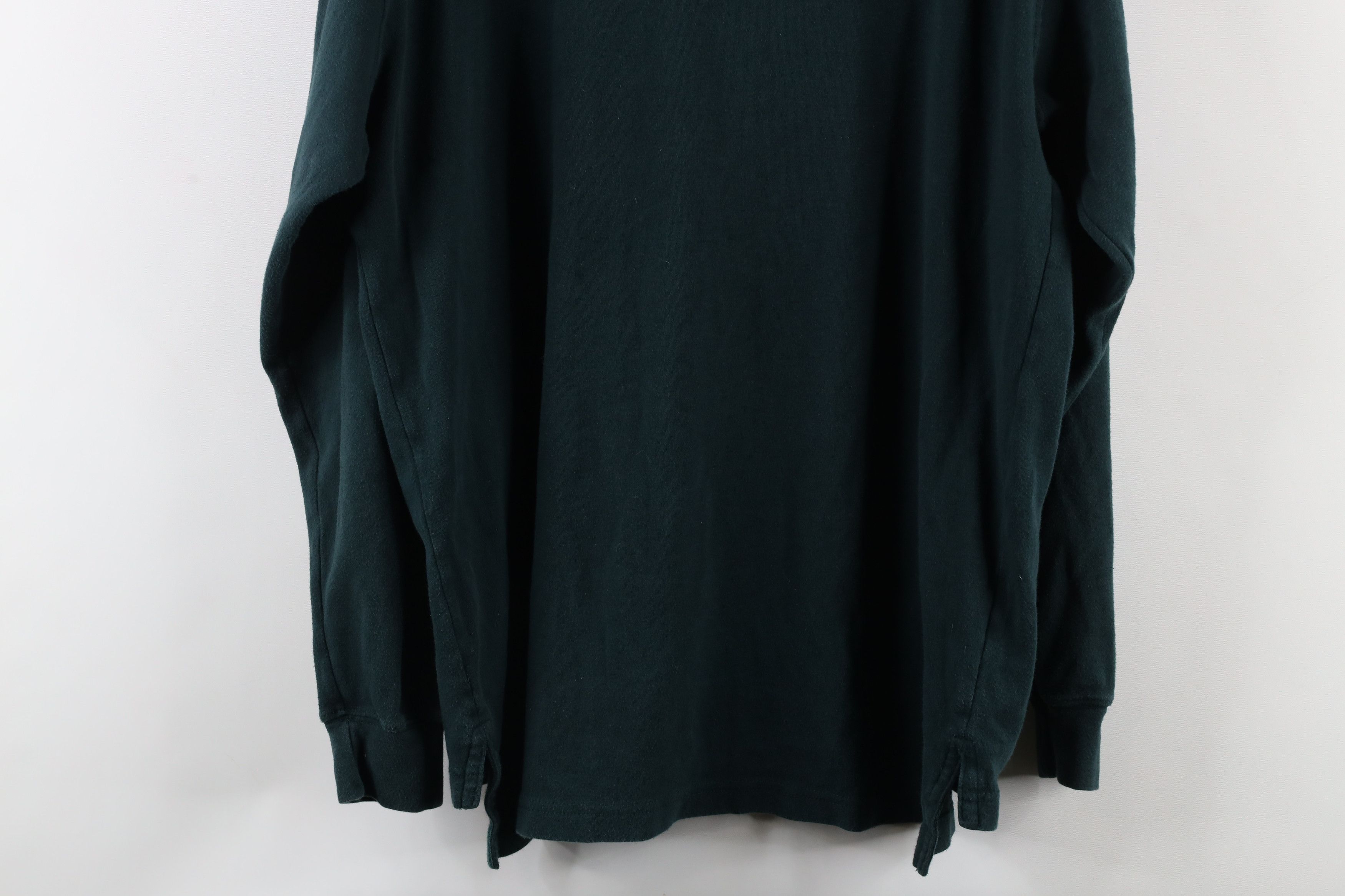 Vintage Vintage 90s Streetwear Long Sleeve Turtleneck T-Shirt Green Size US M / EU 48-50 / 2 - 8 Thumbnail