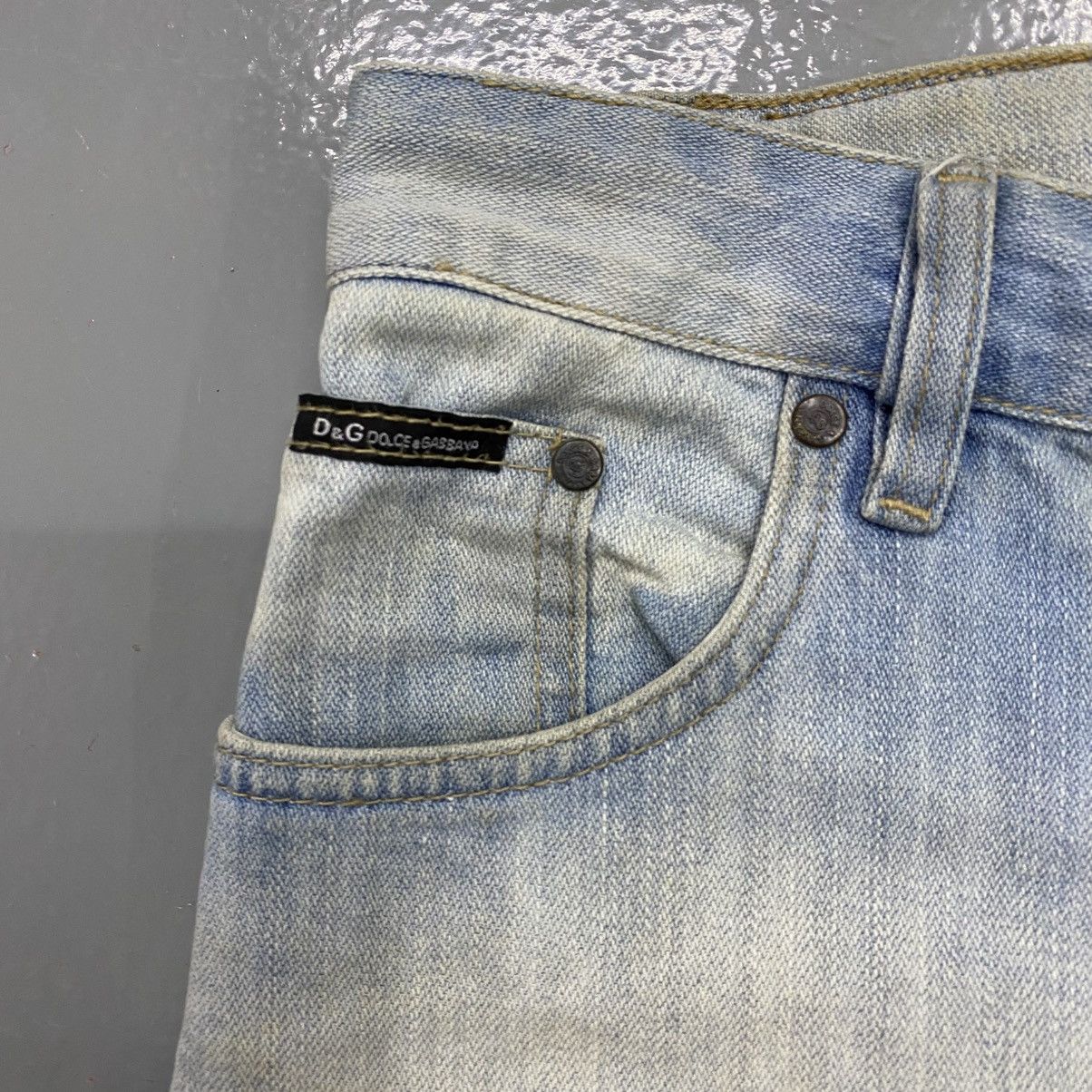 Dolce & Gabbana Vintage AW05 Dolce Gabbana Distressed Poem Flare Jeans Punk Size US 33 - 4 Thumbnail