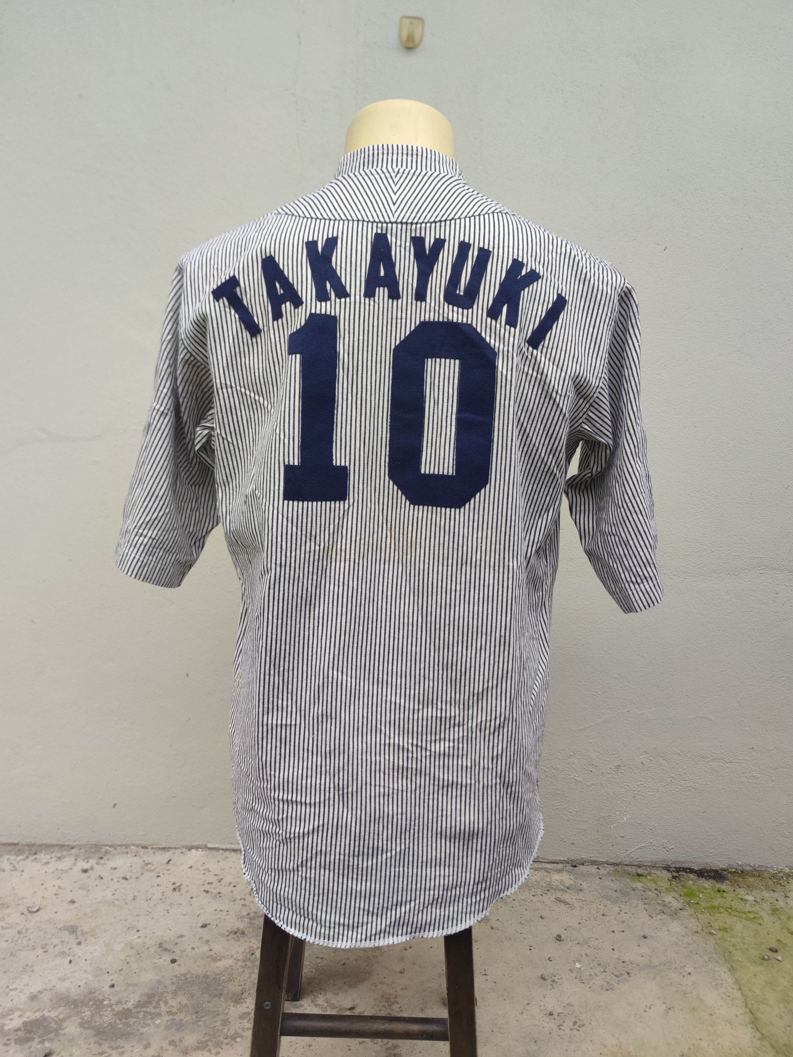 Mizuno Vintage Mizuno HOGS #10 Takayuki Hickory Stripe Size US M / EU 48-50 / 2 - 10 Thumbnail