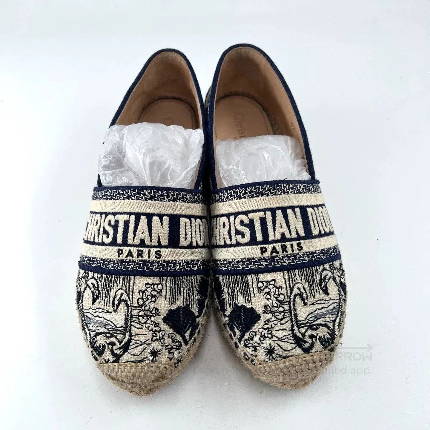 Dior Dior Swan Embroidery Logo Espadrilles. Size US 4 / IT 34 - 2 Thumbnail