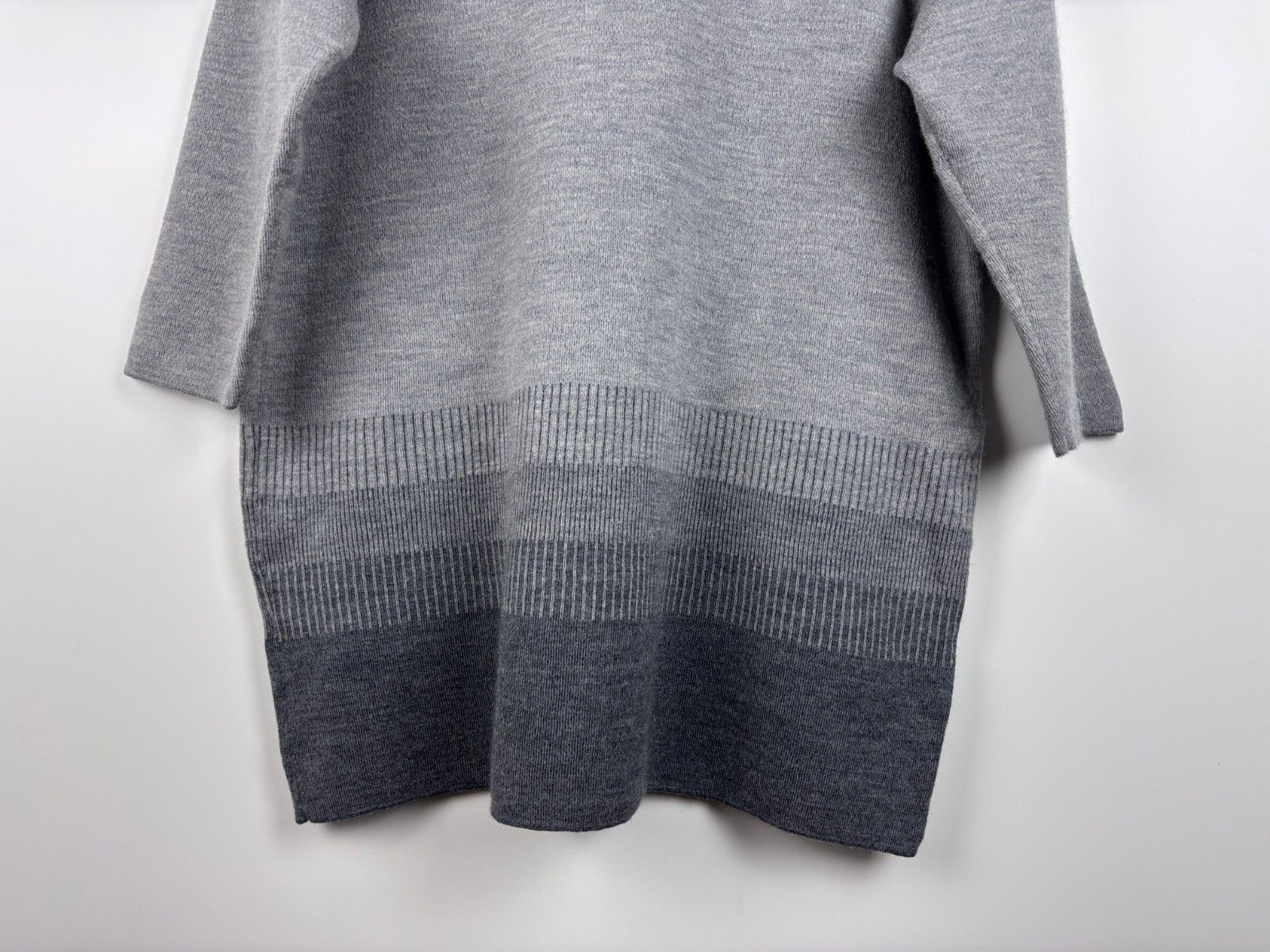 Gudrun Sjoden Gudrun Sjoden Lagenlook Wool Sweater Dress Gray Size L Size L / US 10 / IT 46 - 8 Thumbnail