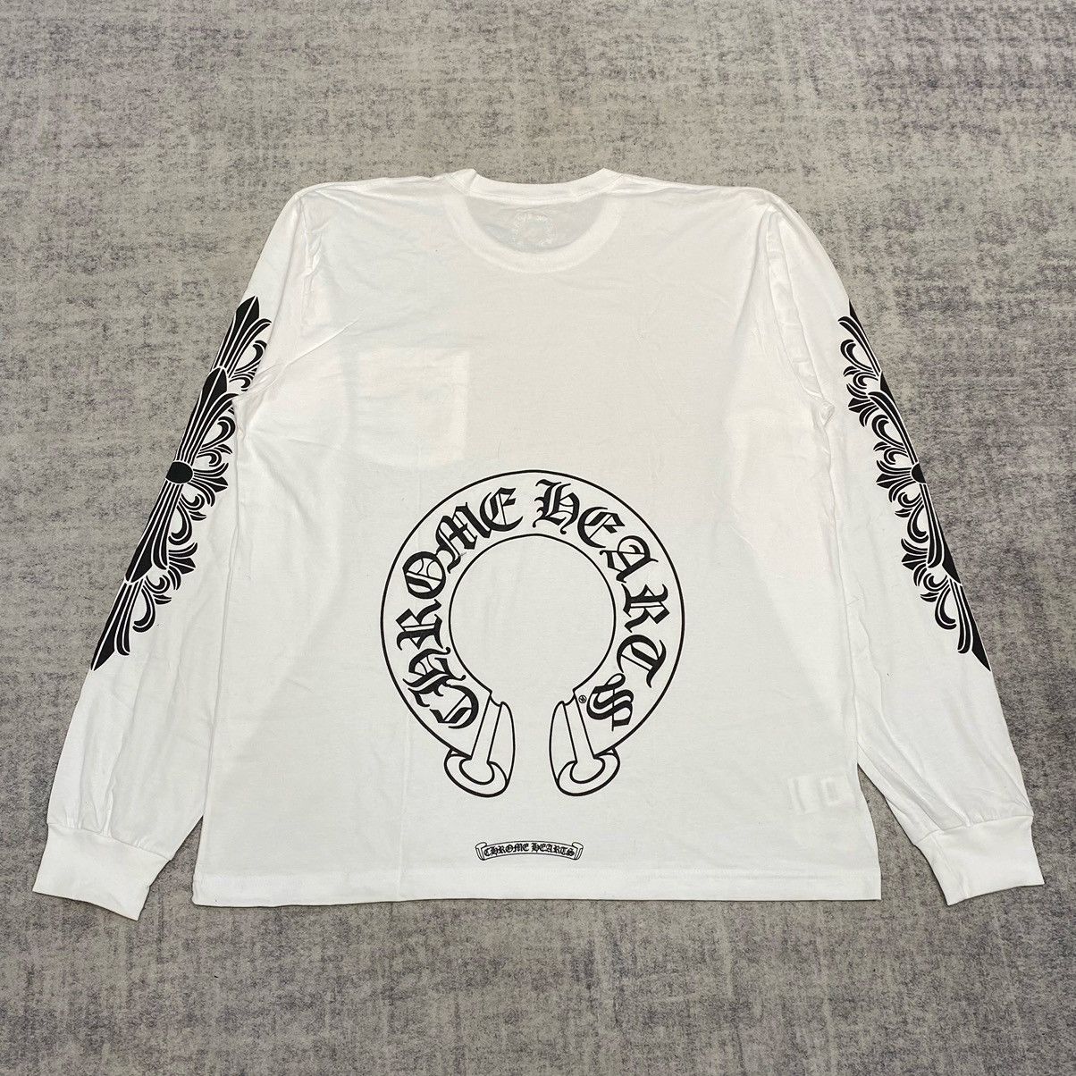 Chrome Hearts Chrome Hearts Horseshoe Long Sleeve white Size XL / US 12-14 / IT 48-50 - 2 Thumbnail
