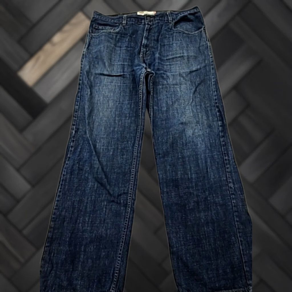 Levi's Levi's 569 Loose Straight Jeans Dark Wash 38x32 Men’s Size 26" / US 2 / IT 38 - 1 Thumbnail
