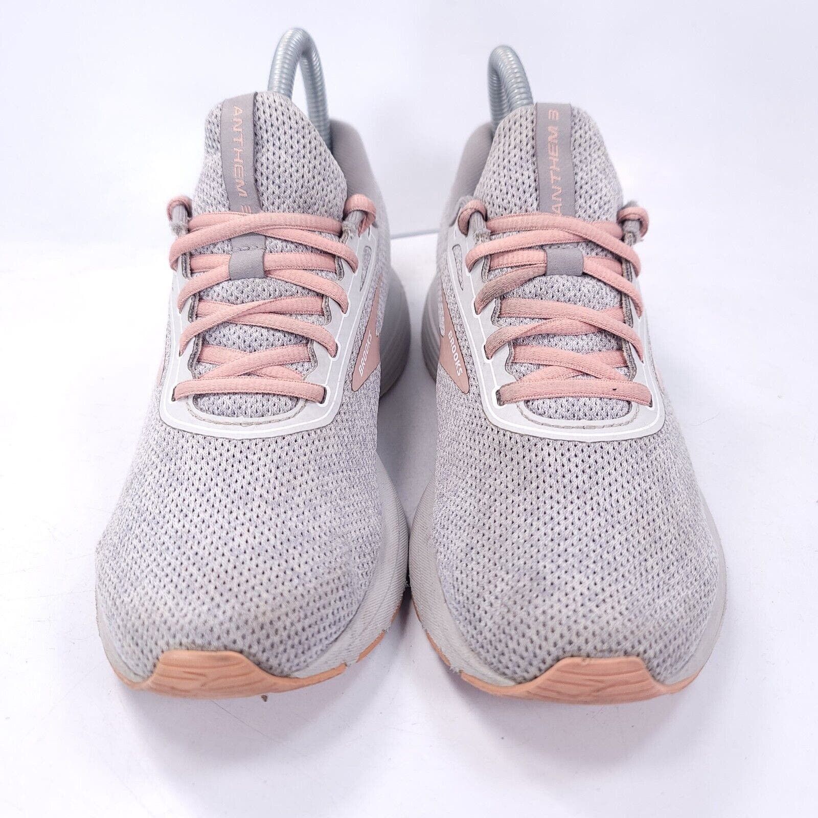 Brooks Brooks Anthem 3 Shoe Womens Size 7 1203231B107 Gray Pink Size US 7 / IT 37 - 2 Thumbnail