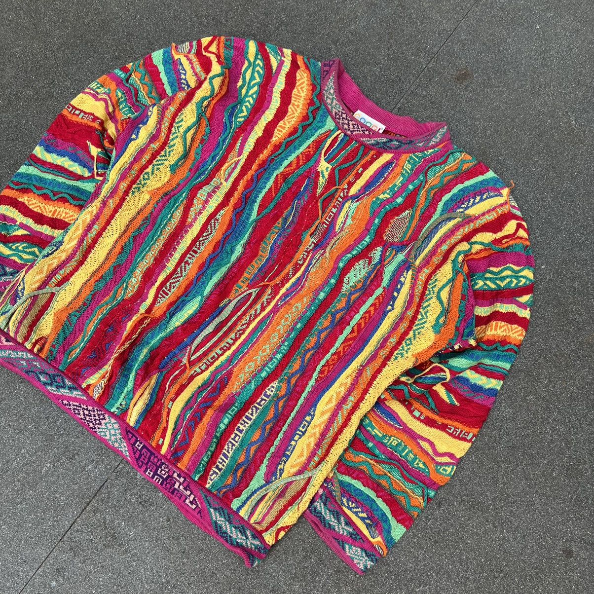 Coogi × Vintage Crazy Vintage Coogi 3D Multicolour Sweater Size US S / EU 44-46 / 1 - 2 Thumbnail