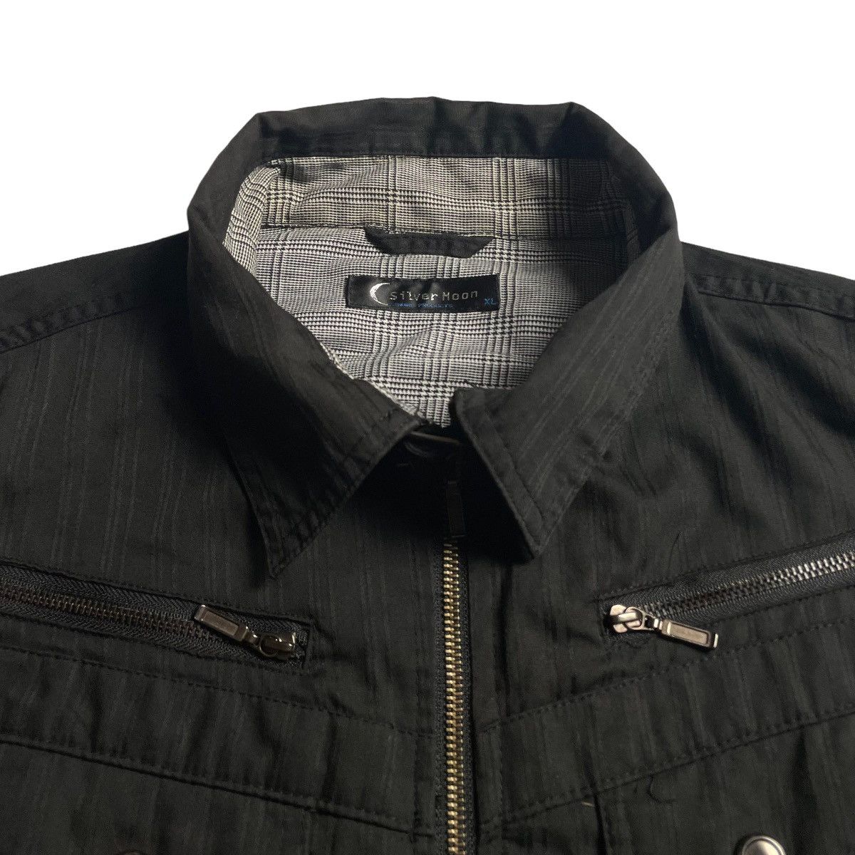If Six Was Nine × Japanese Brand × Le Grande Bleu (L.G.B.) 🇯🇵 VINTAGE SILVERMOON PUNK GOTHIC FULL ZIP LIGHT JACKET Size US XL / EU 56 / 4 - 8 Thumbnail