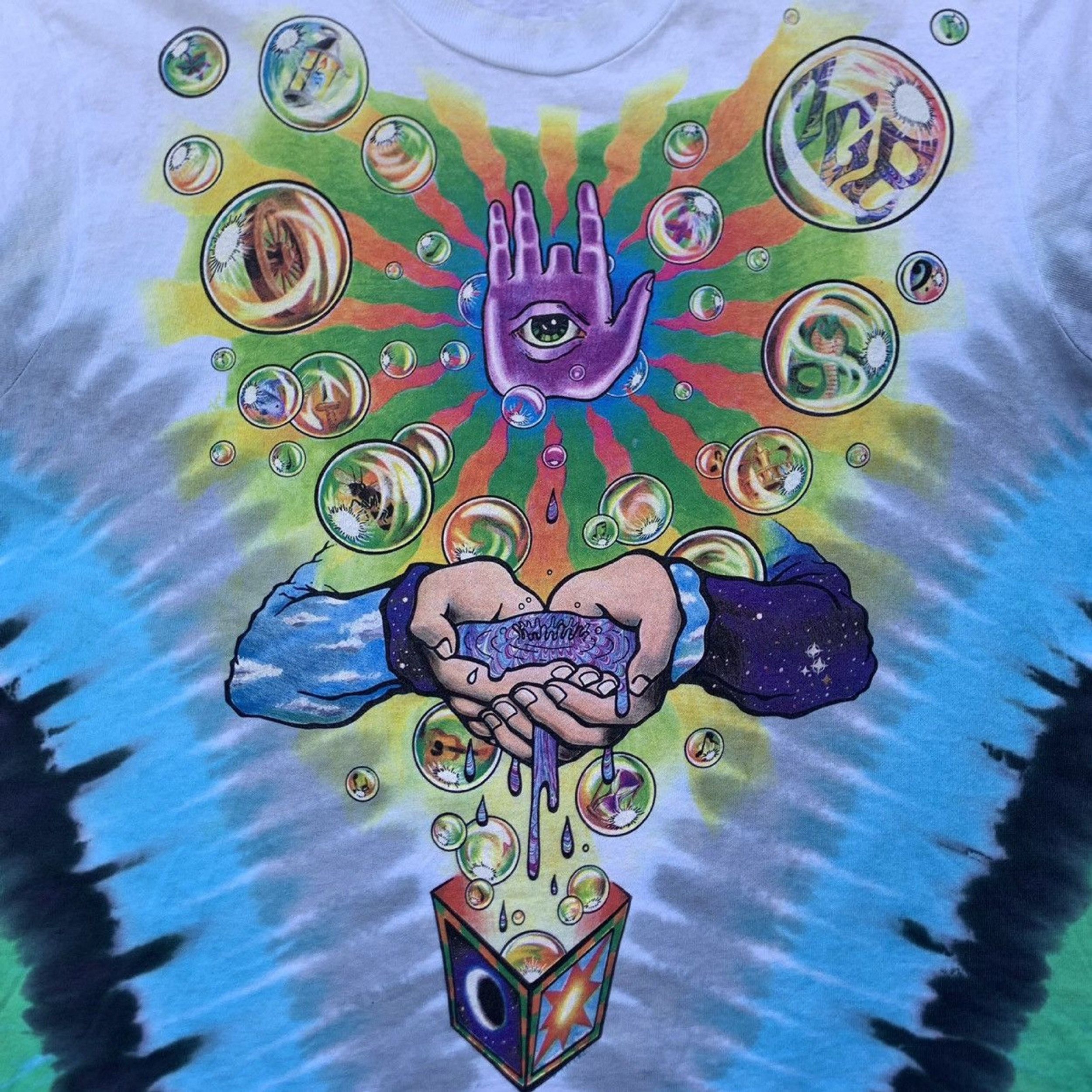 Vintage Vintage 90s Jerry Garcia Band Magician LS Tie Dye FOTL Large Size US L / EU 52-54 / 3 - 5 Thumbnail