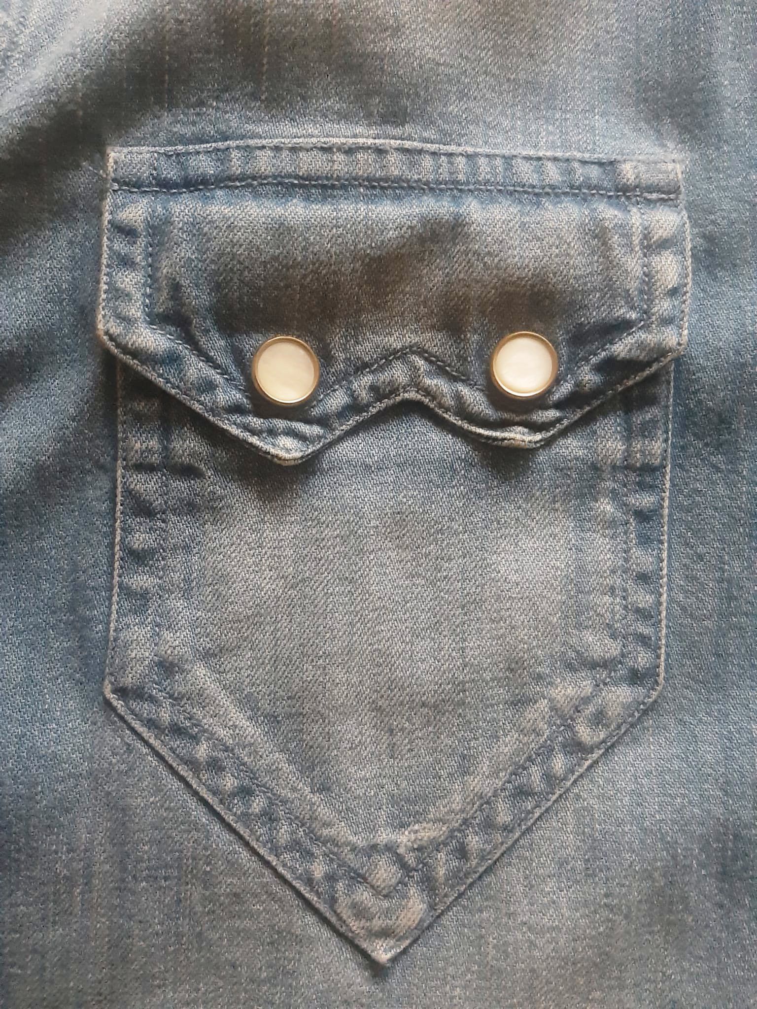 Gucci SS 2004 Gucci X Tom Ford Cowboy Western Denim Shirt Size US S / EU 44-46 / 1 - 5 Thumbnail
