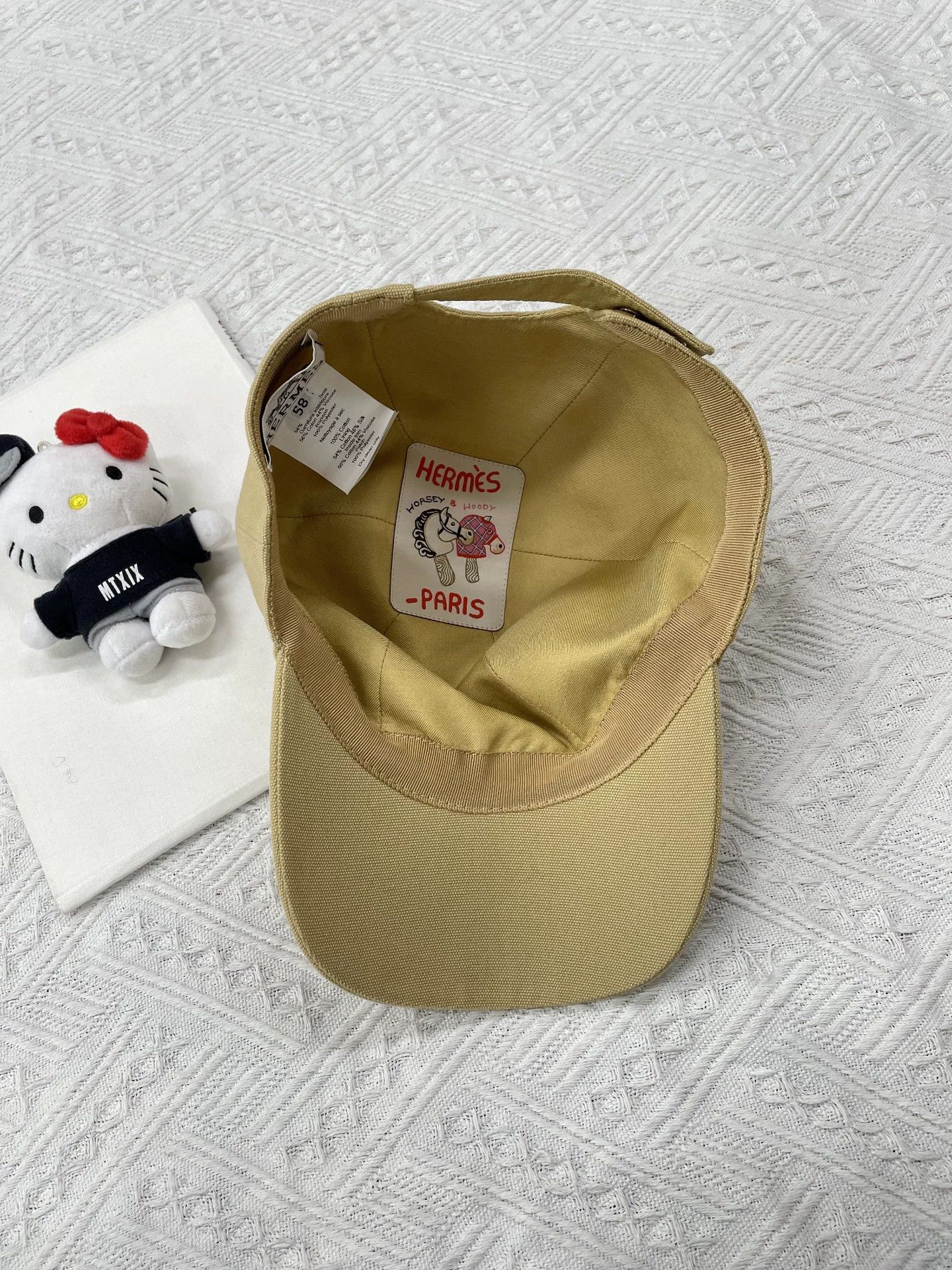 Hermes Hermes Khaki Pig Nose Shell Baseball Cap 58 Size ONE SIZE - 5 Thumbnail